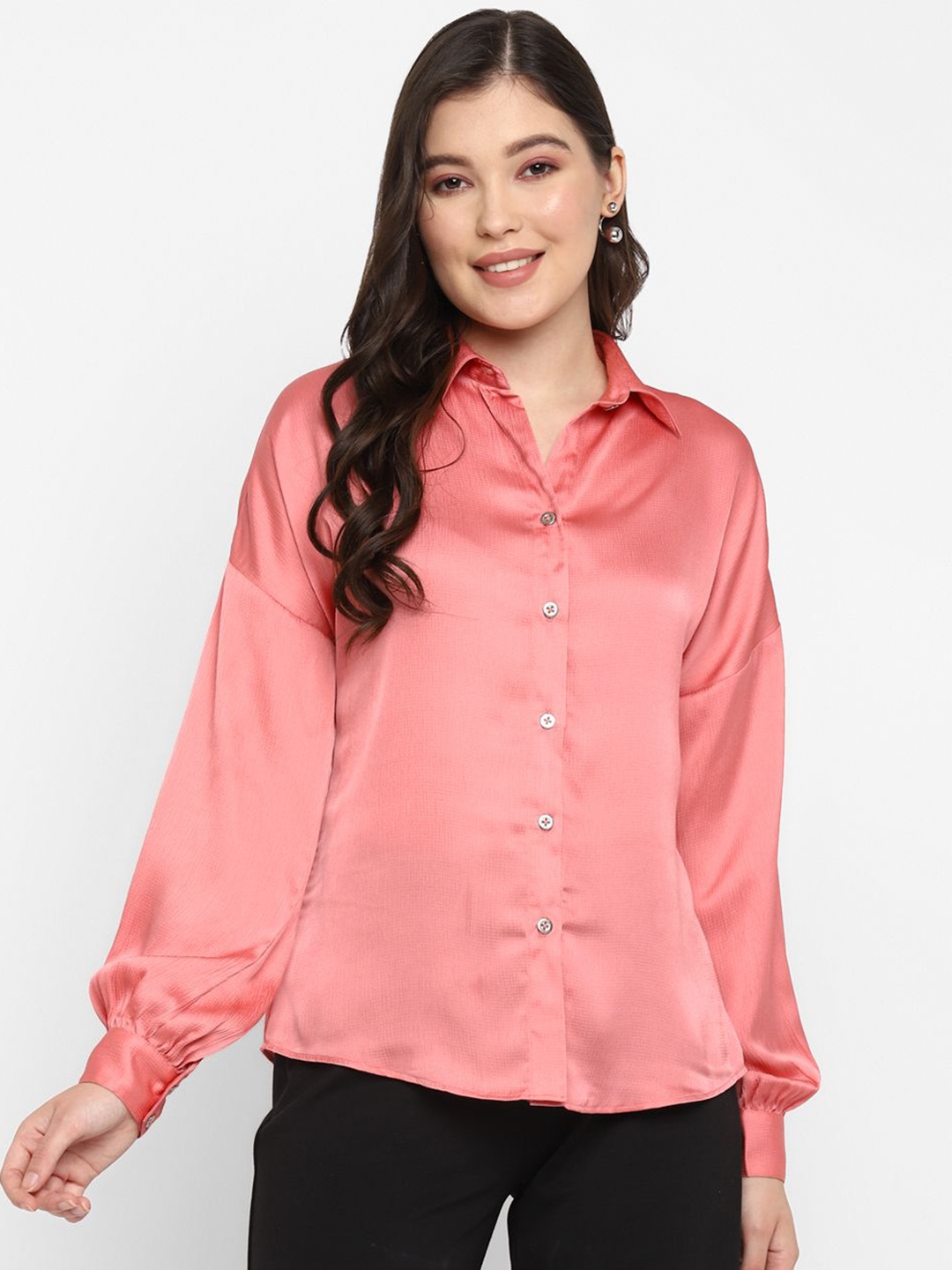 

Taurus Women Opaque Casual Shirt, Pink