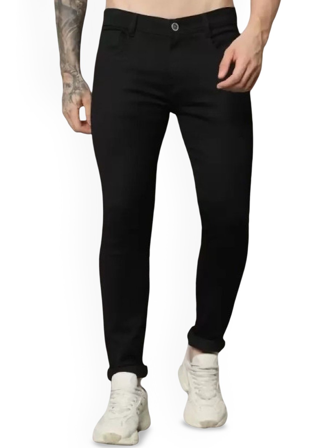 

COMFITS Men Classic Stretchable Jeans, Black