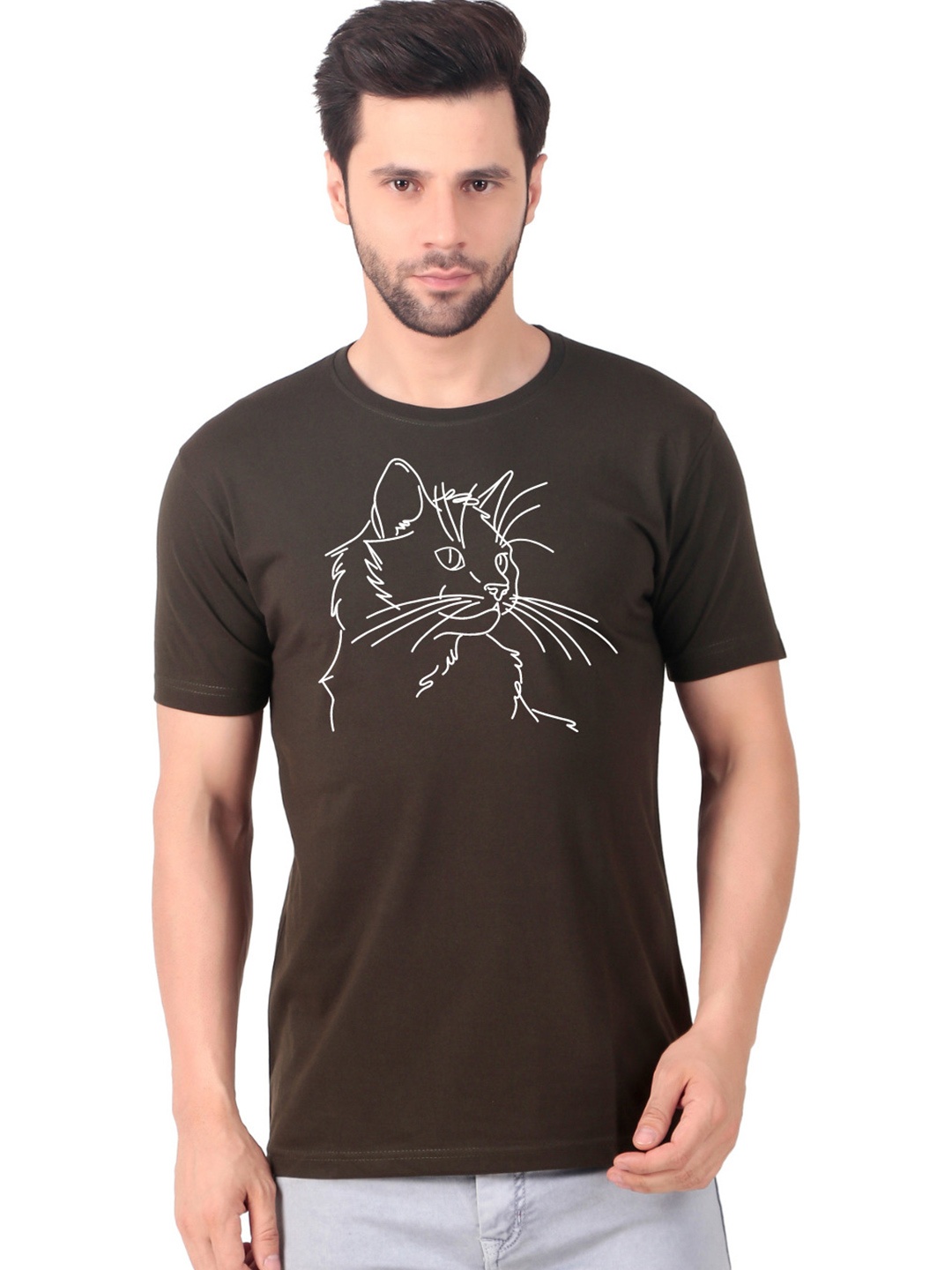

FABSTIEVE Men New Orleans Pelicans Neymar Printed T-shirt, Brown
