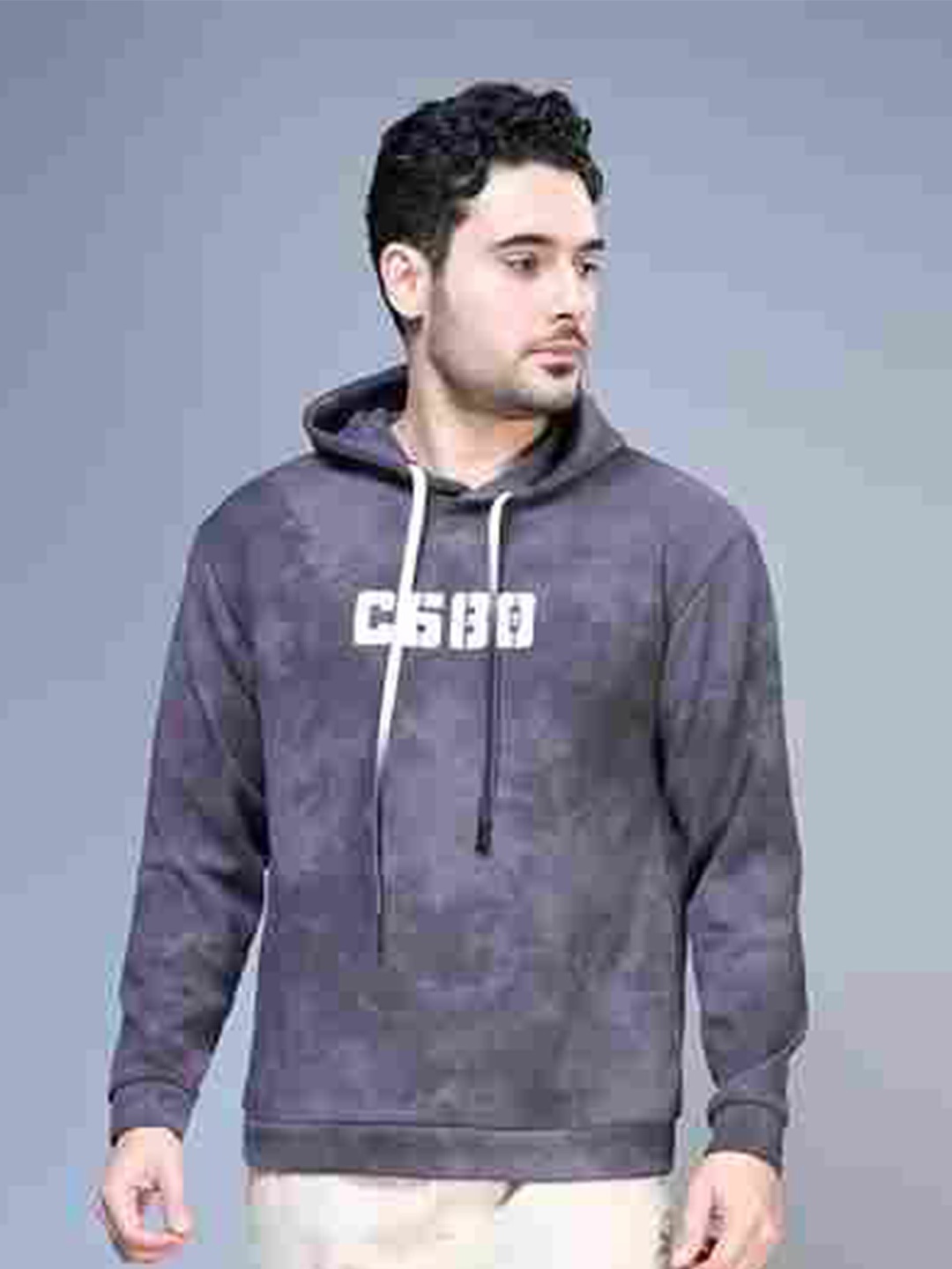 

MAXZONE Men Hooded Sweatshirt, Grey