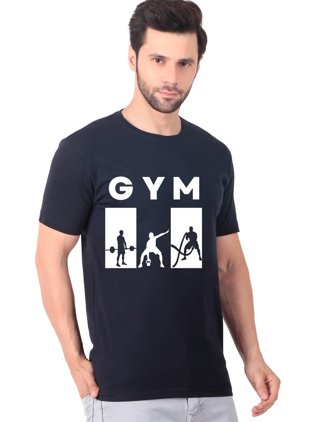 

FABSTIEVE Men New Orleans Pelicans Neymar Printed T-shirt, Navy blue