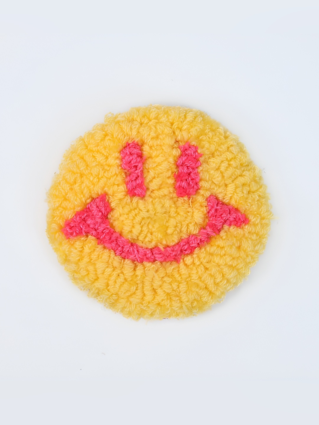 

LADLI JEE 2-Pcs Yellow & Pink Car Coaster