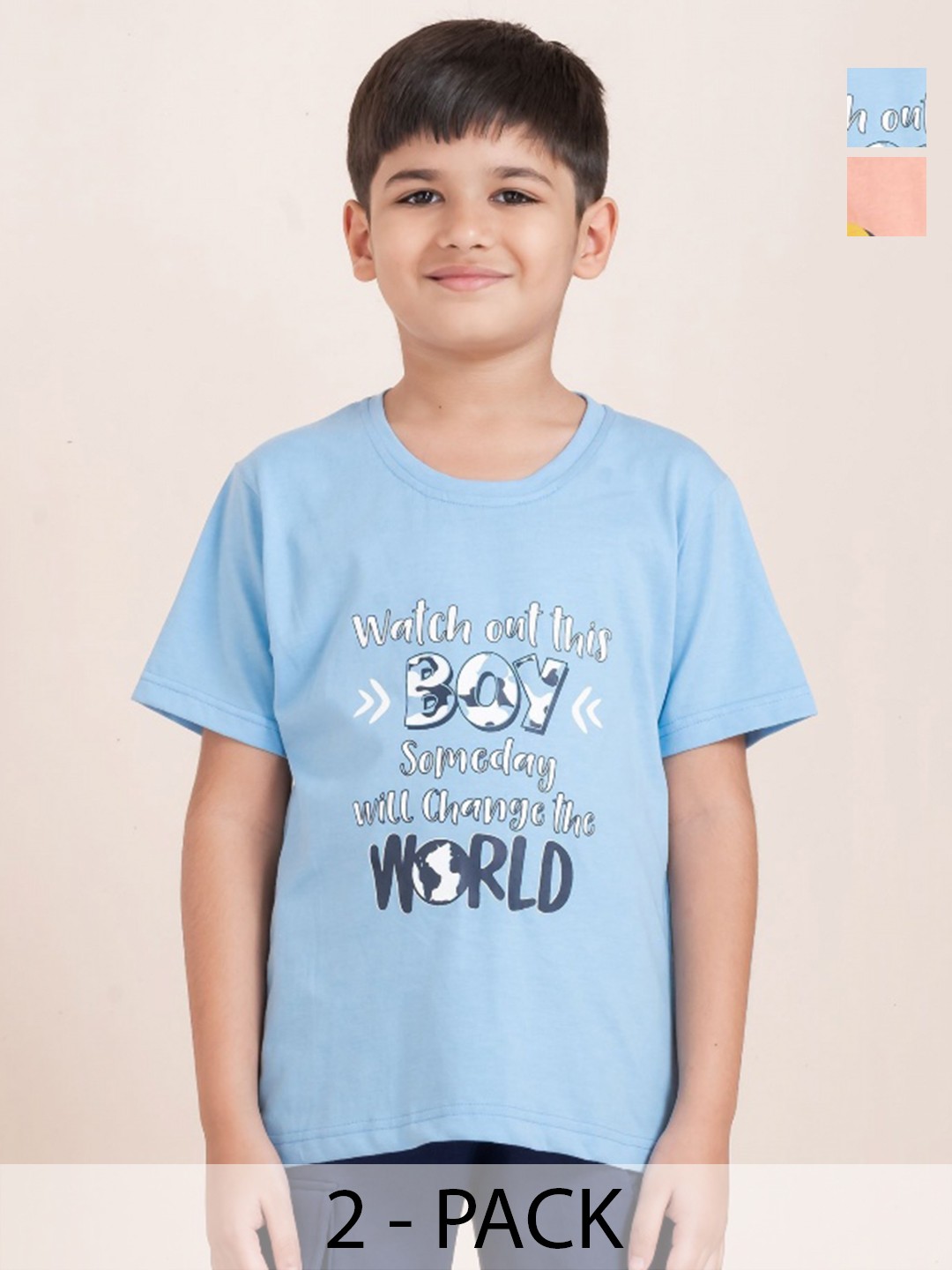 

Taatoom Boys 2 Printed Pockets T-shirt, Orange