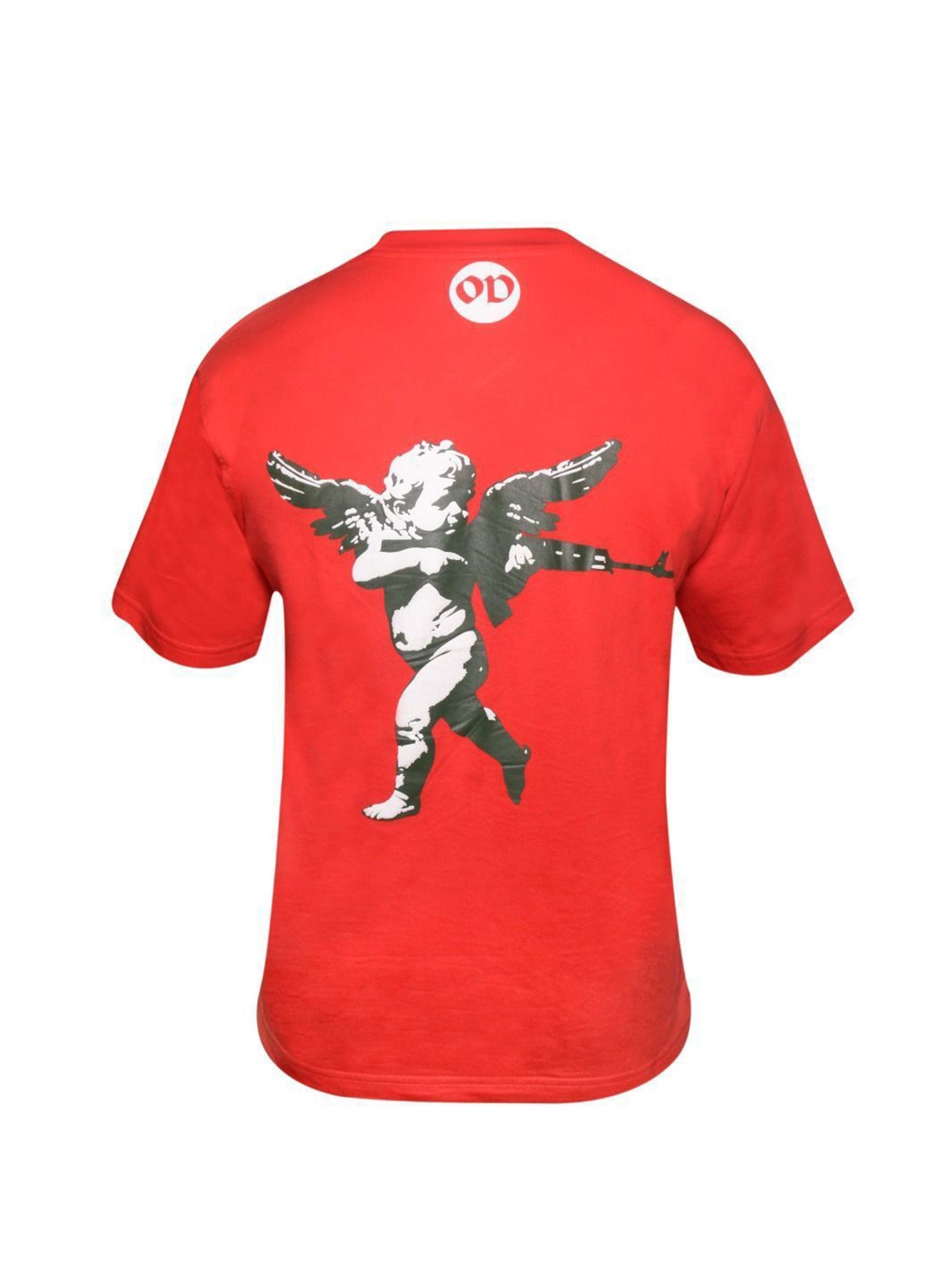 

OUTDRIP Men Typography Printed Applique T-shirt, Red