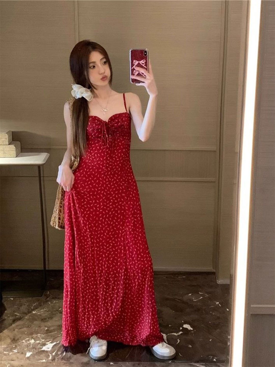 

LULU & SKY Print Maxi Dress, Red