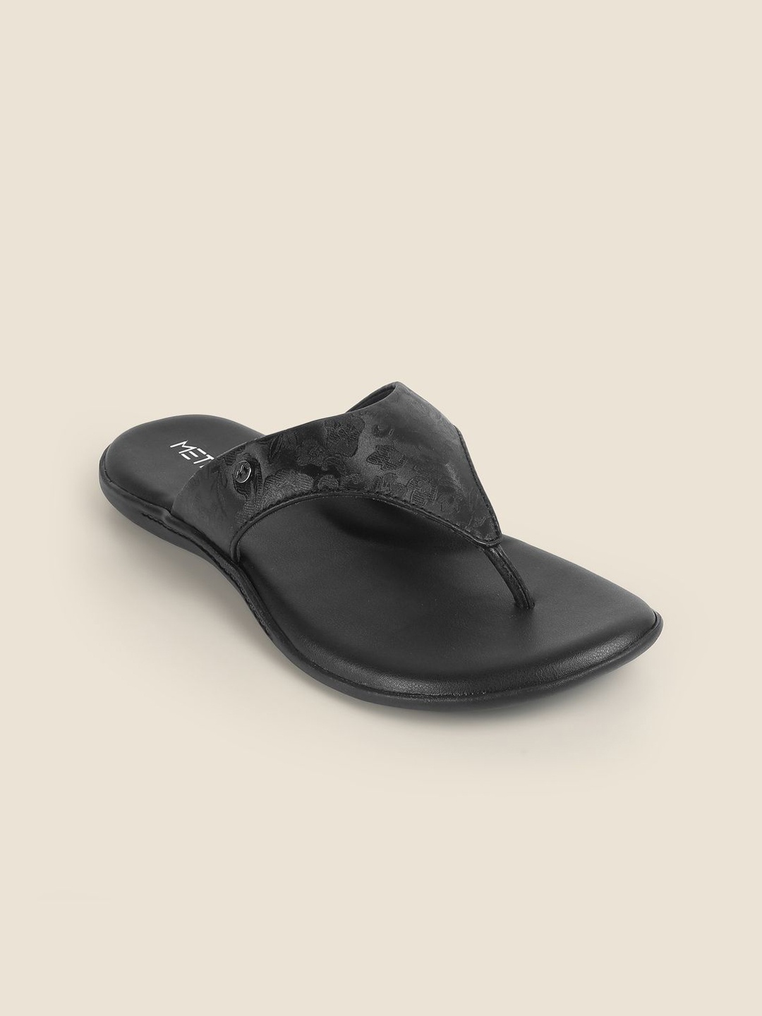 

Metro Women Open Toe Flats, Black