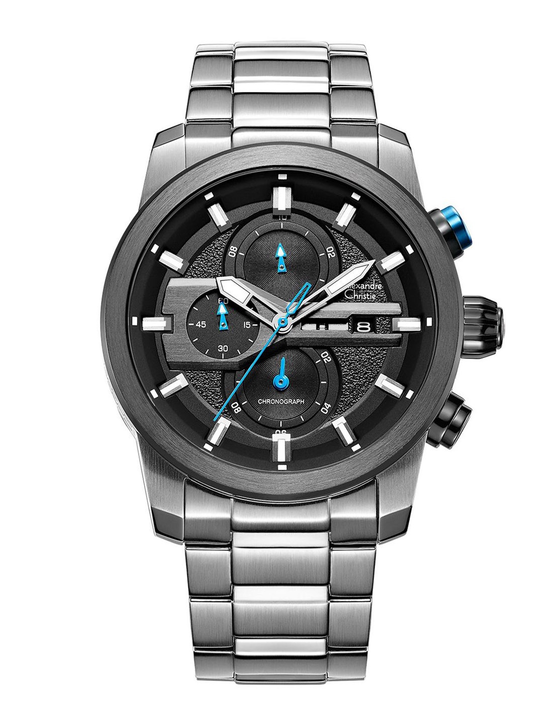

Alexandre Christie Men Dial & Stainless Steel Bracelet Style Straps Analogue Watch 6562MCBTEBABU, Silver