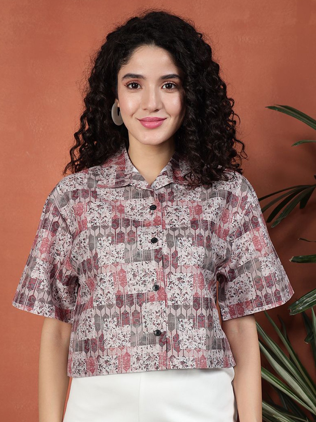 

BAESD Women Standard Floral Opaque Printed Casual Shirt, Multi