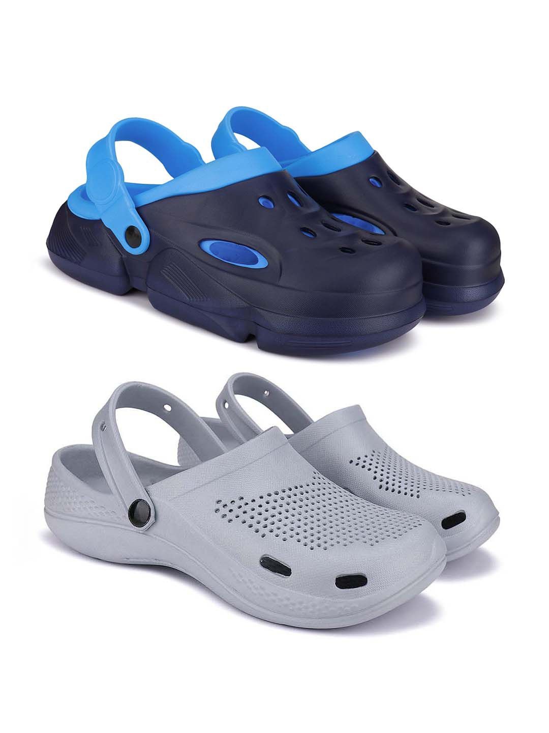

BERSACHE Men Clogs, Blue