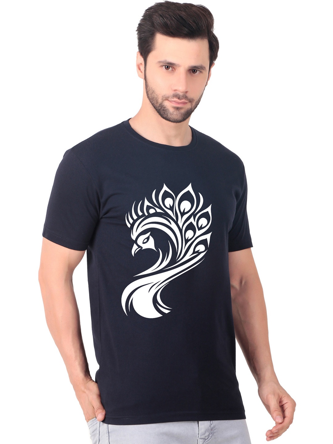 

FABSTIEVE Men New Orleans Pelicans Neymar Printed T-shirt, Navy blue