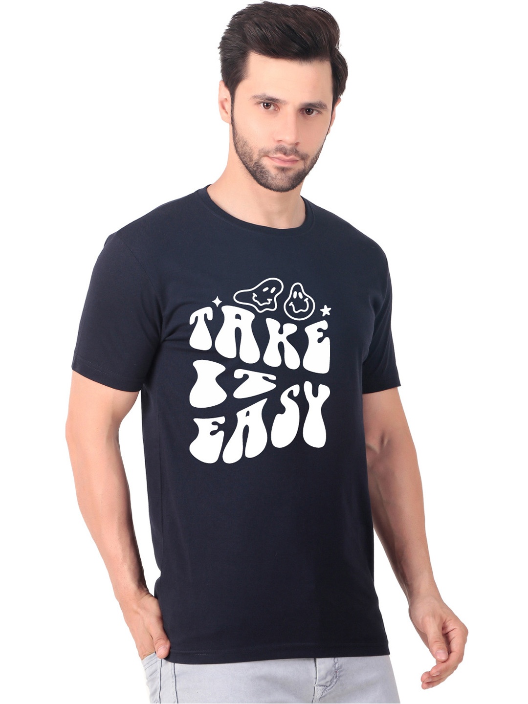 

FABSTIEVE Men New Orleans Pelicans Neymar Printed T-shirt, Navy blue