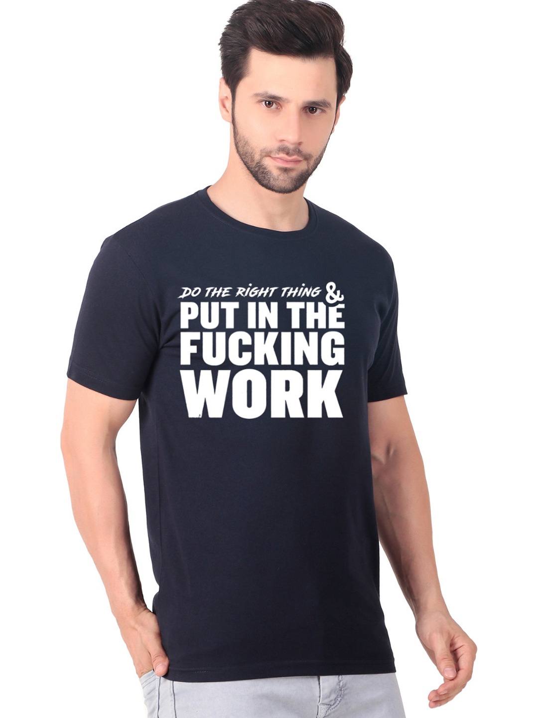 

FABSTIEVE Men New Orleans Pelicans Neymar Printed T-shirt, Navy blue