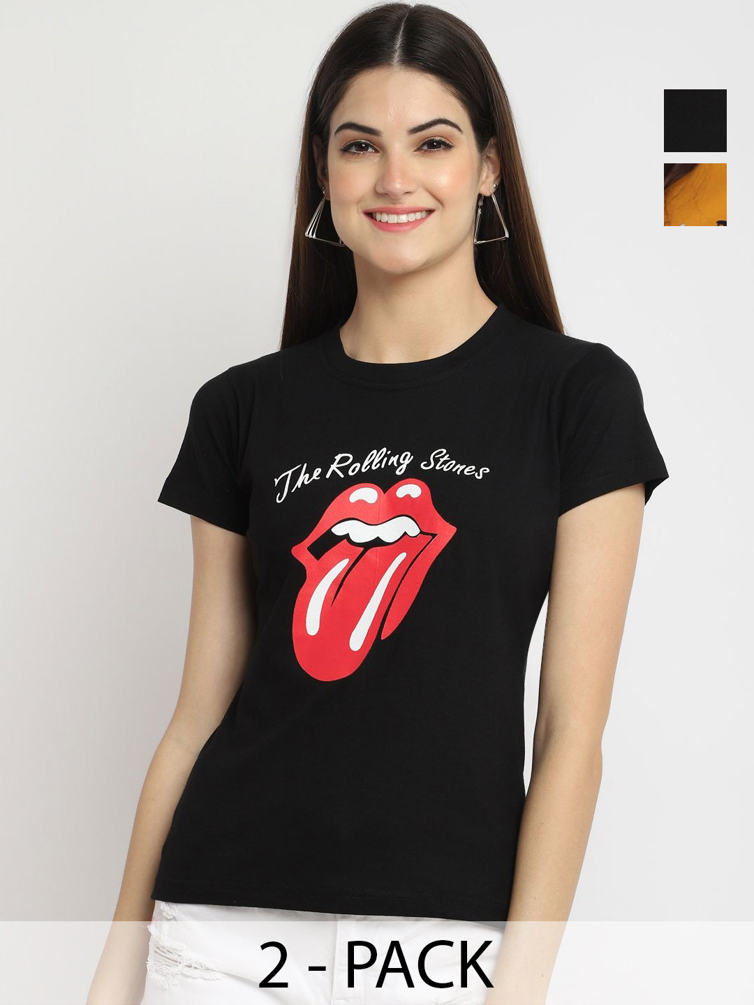 

Dreambe Women Typography Printed T-shirt, Multi