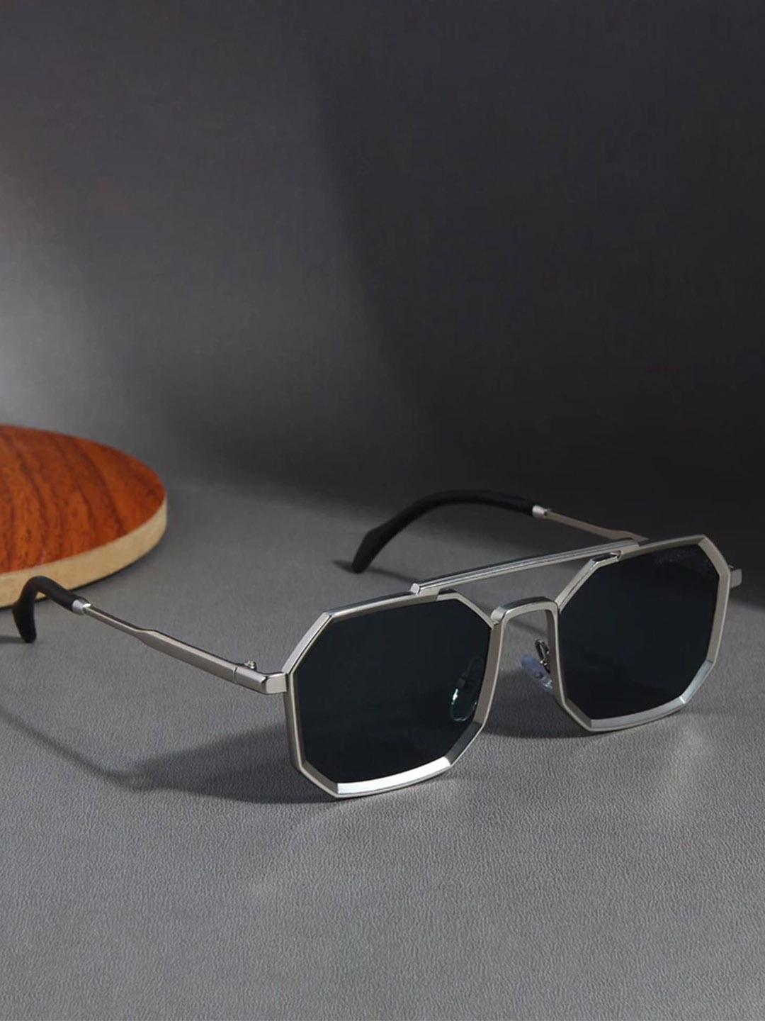 

KRILLEN SHADES Men Aviator Sunglasses with UV Protected Lens, Black