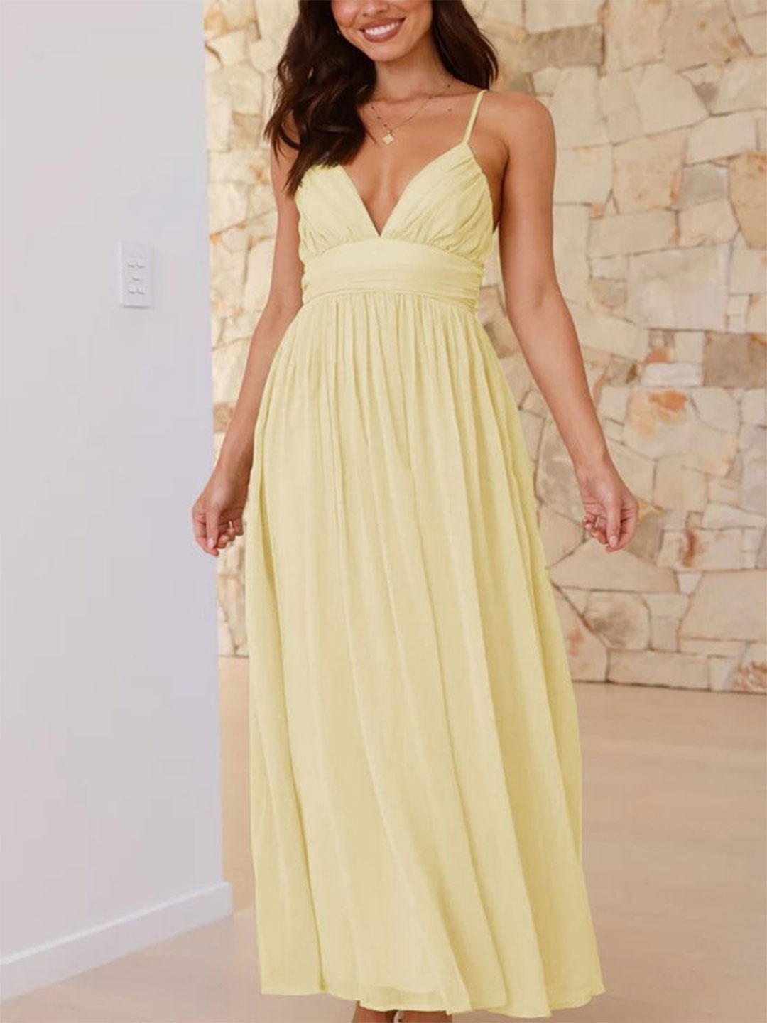 

LULU & SKY Maxi Dress, Yellow