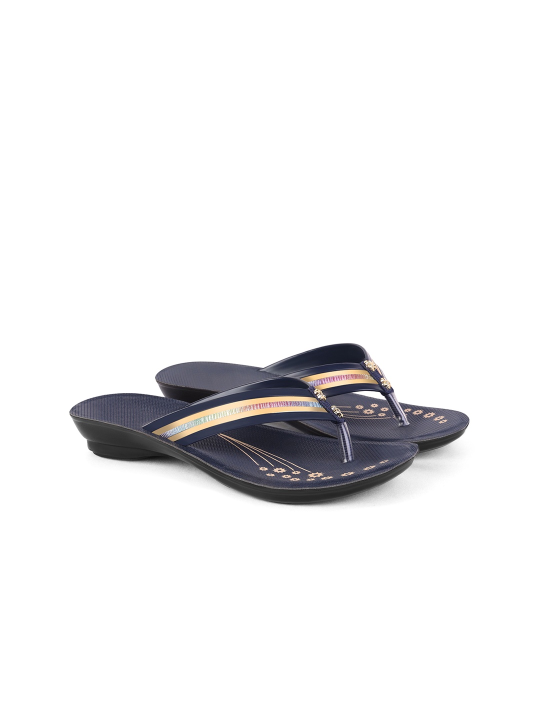

PENNEN Women Open Toe Flats, Blue