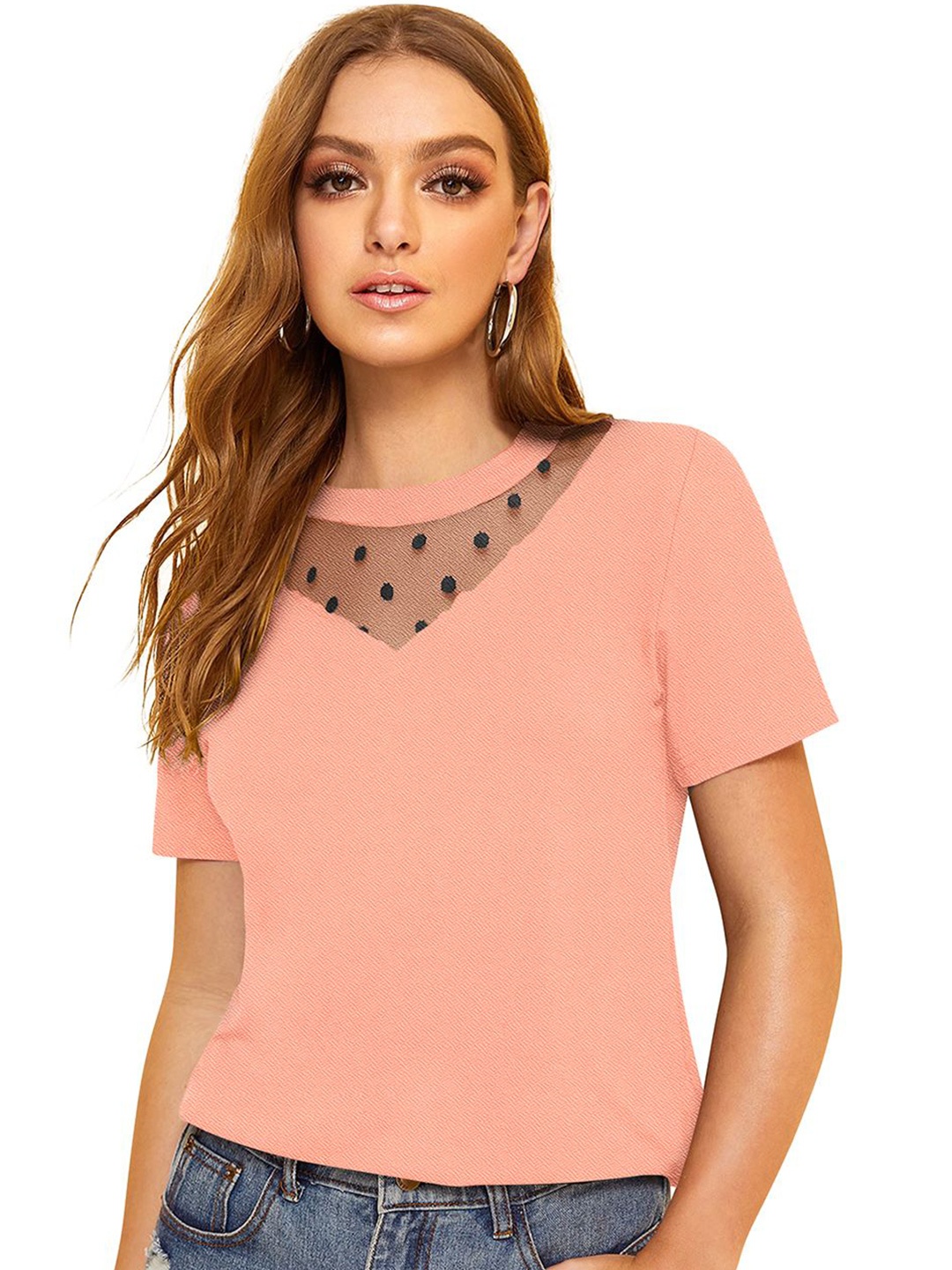 

S.K.C Top, Peach