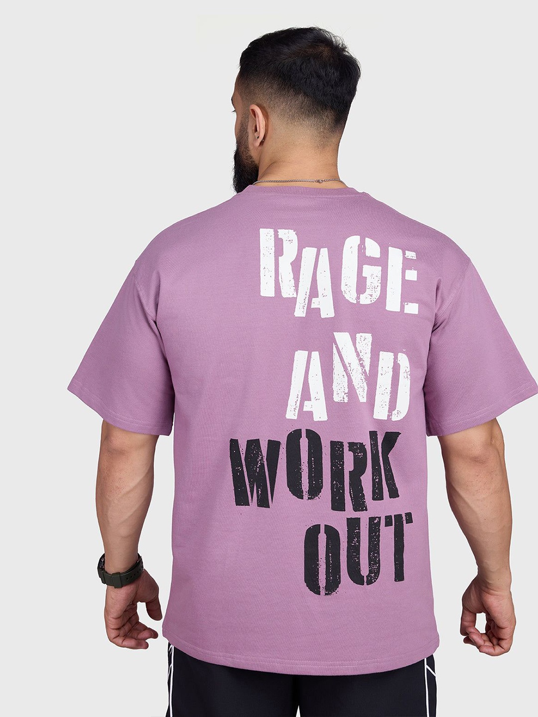 

FUAARK Men Rage Oversized T-shirt, Purple