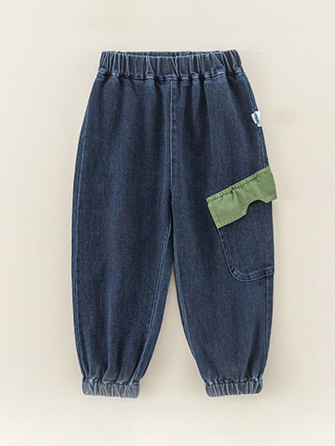 

LULU & SKY Boys Tapered Fit High-Rise Low Distress Jeans, Navy blue
