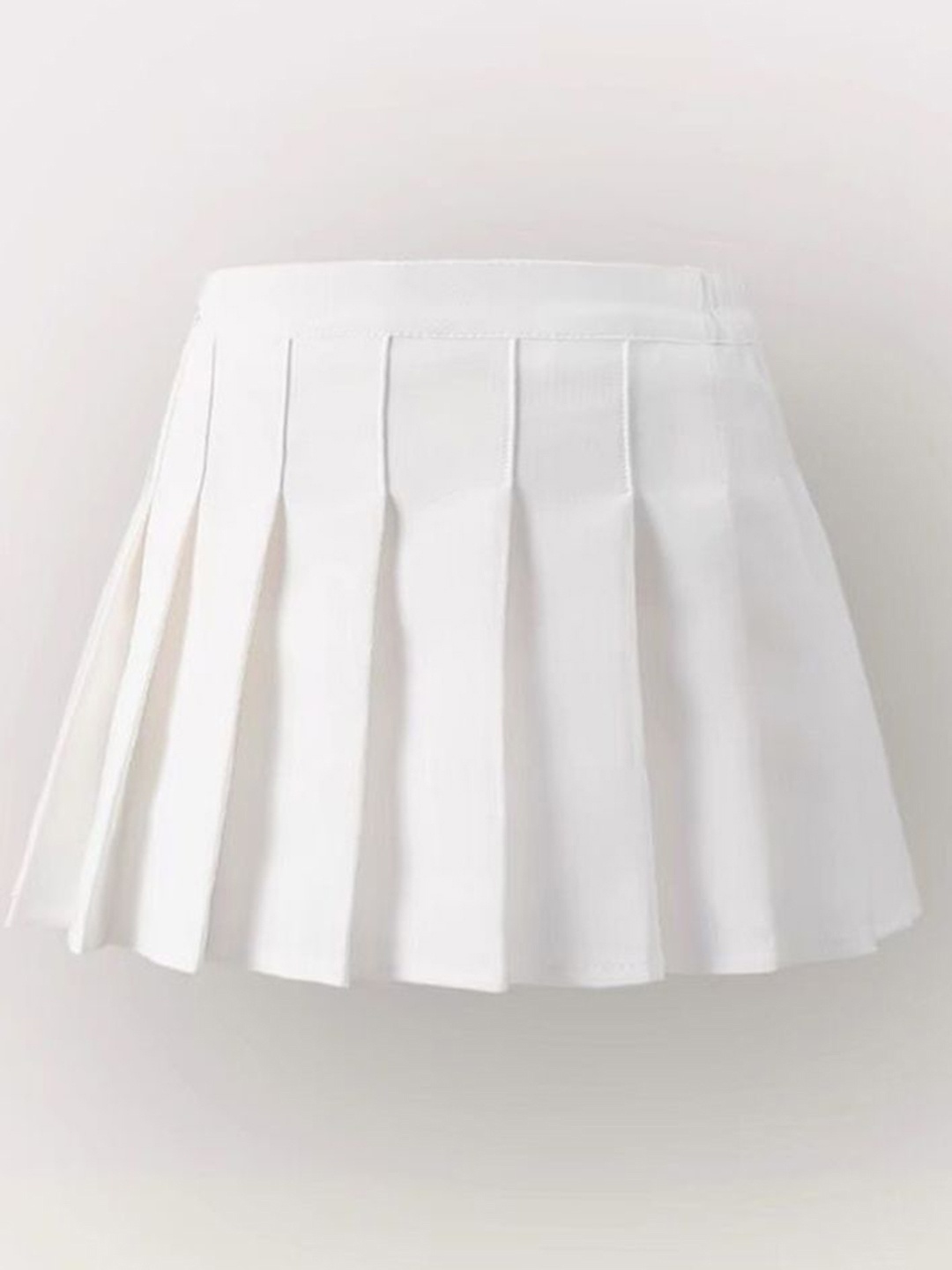 

LULU & SKY Pleated A-line Skirt, White
