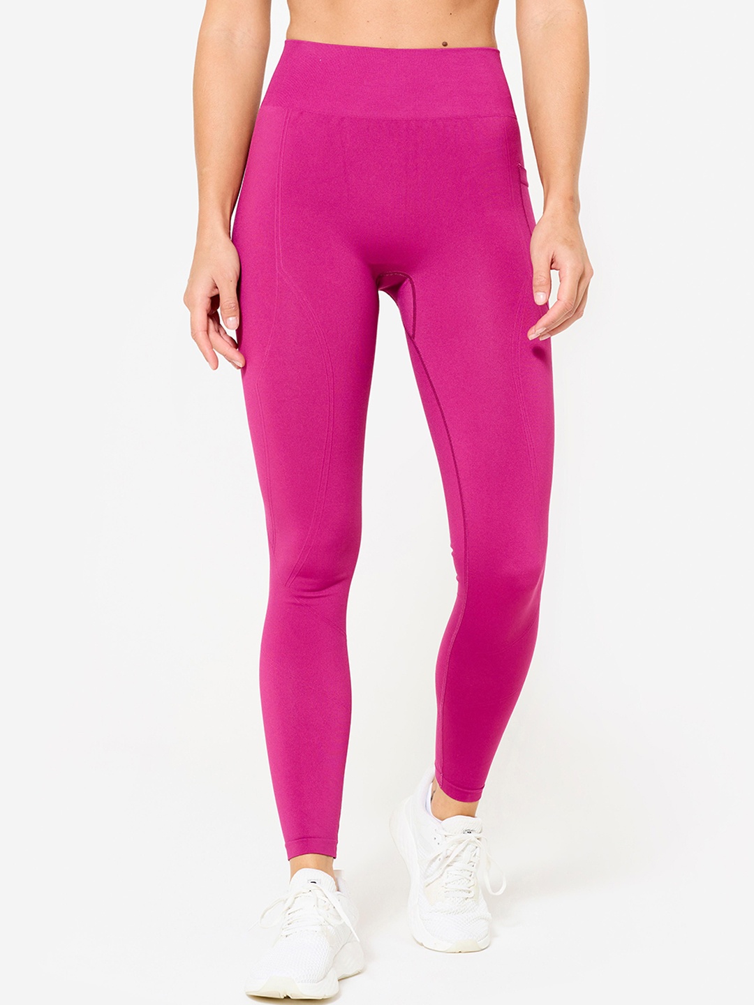 

Domyos By Decathlon High-Rise Ankle-Length Leggings, Purple