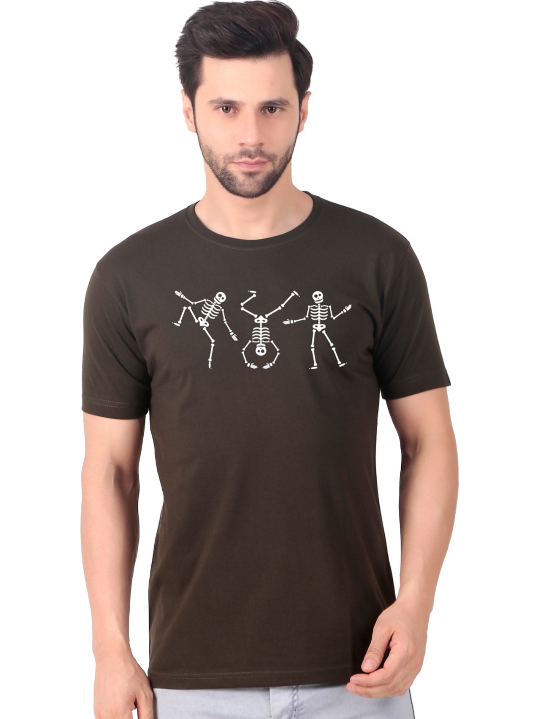 

FABSTIEVE Men New Orleans Pelicans Neymar Printed T-shirt, Brown