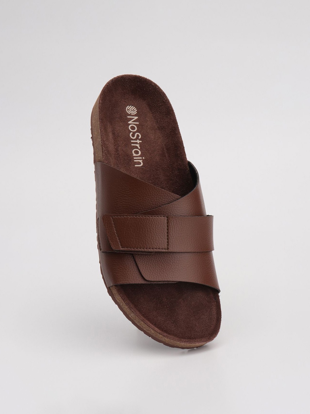 

NoStrain Men Comfort Sandals, Brown