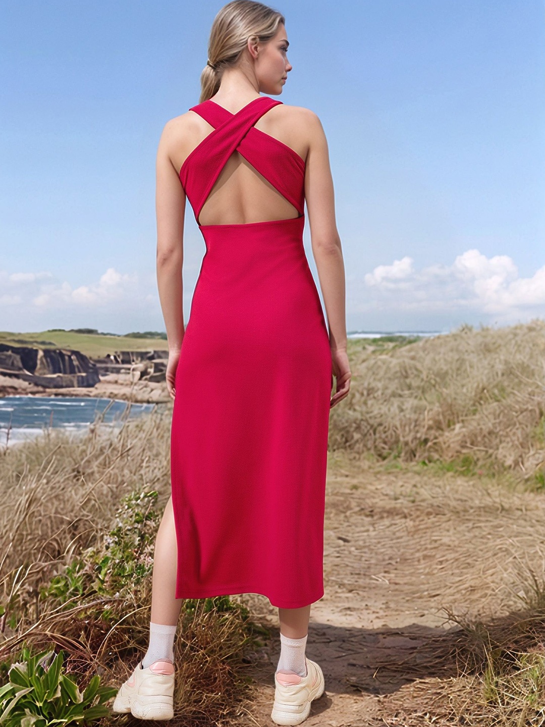 

ZYNG Maxi Dress, Red