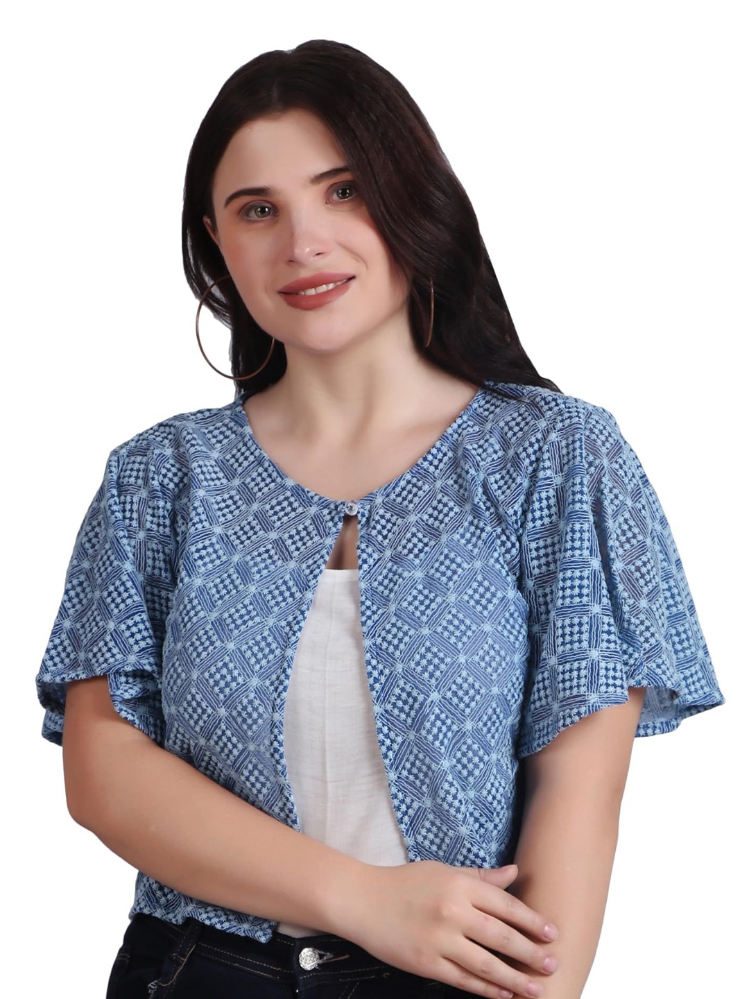 

SZN Women Shrug, Blue