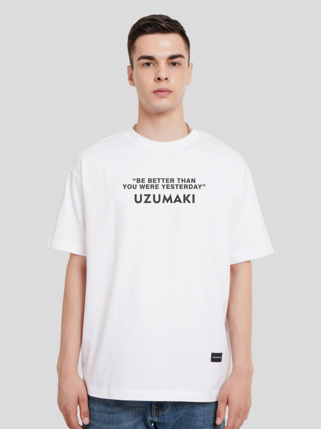 

Underrated Club Men Typography Printed Round Neck Bio Finish T-Shirt, White