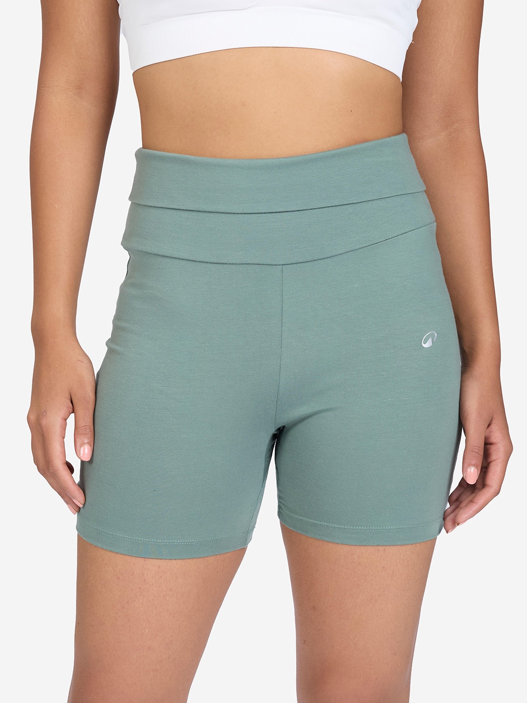 

Domyos By Decathlon Women's Soft Yoga Shorts 500 - Eucalyptus Green
