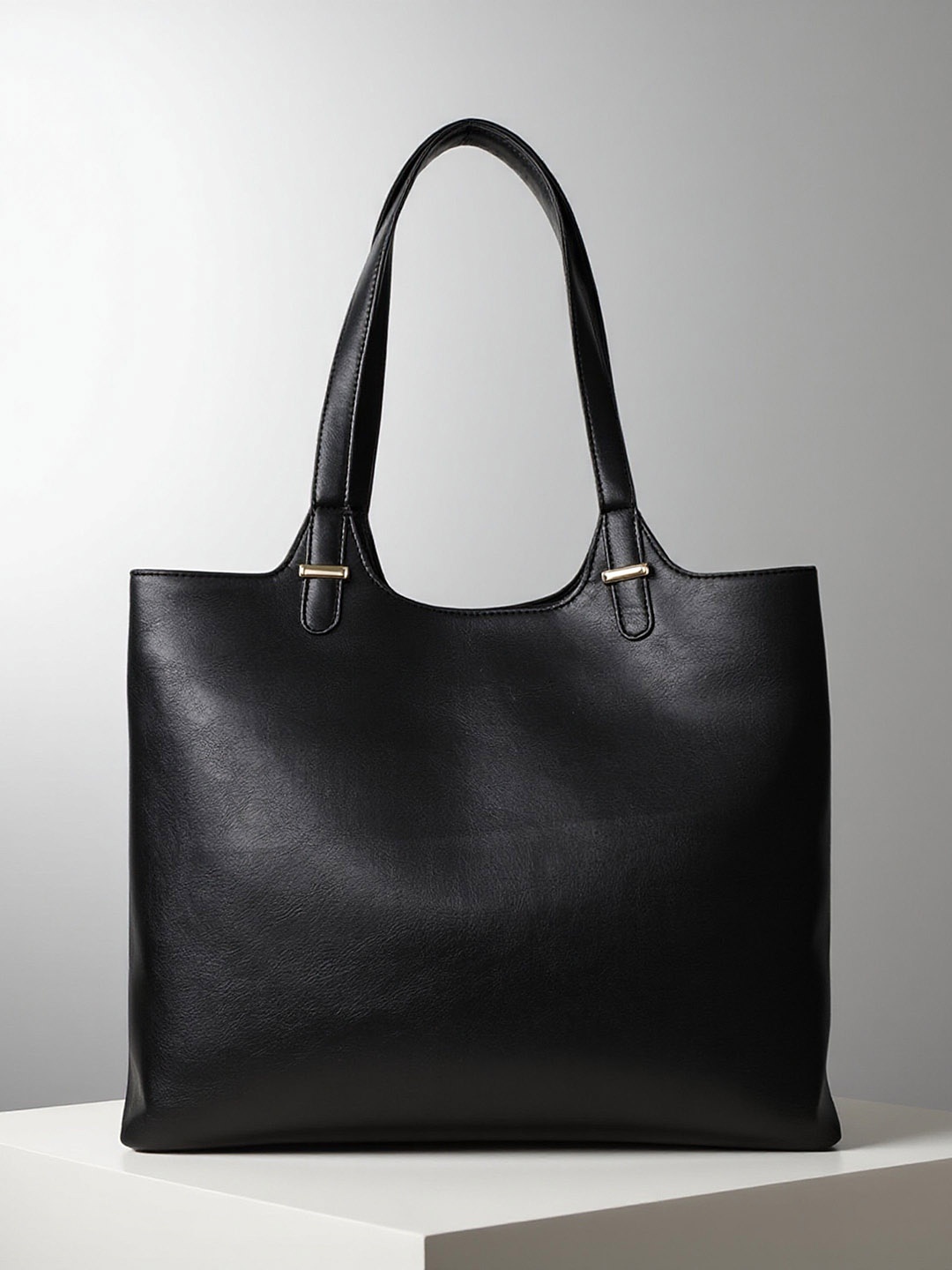 

Mast & Harbour PU Shopper Shoulder Bag with Tasselled, Black