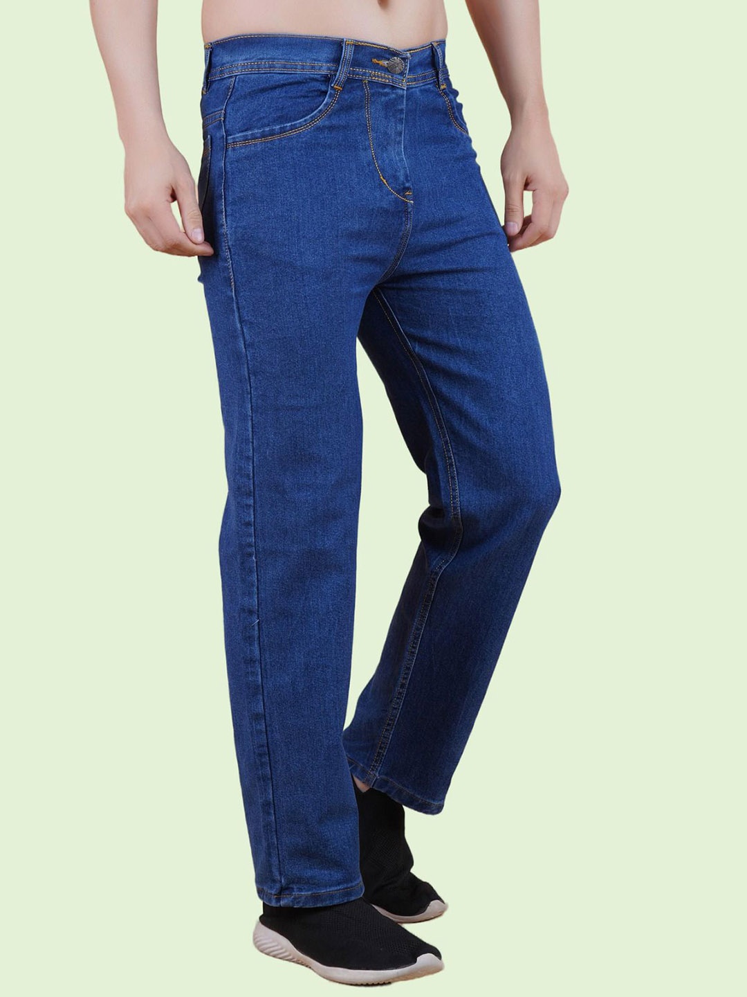 

COMFITS Men Classic Slash Knee Stretchable Jeans, Blue