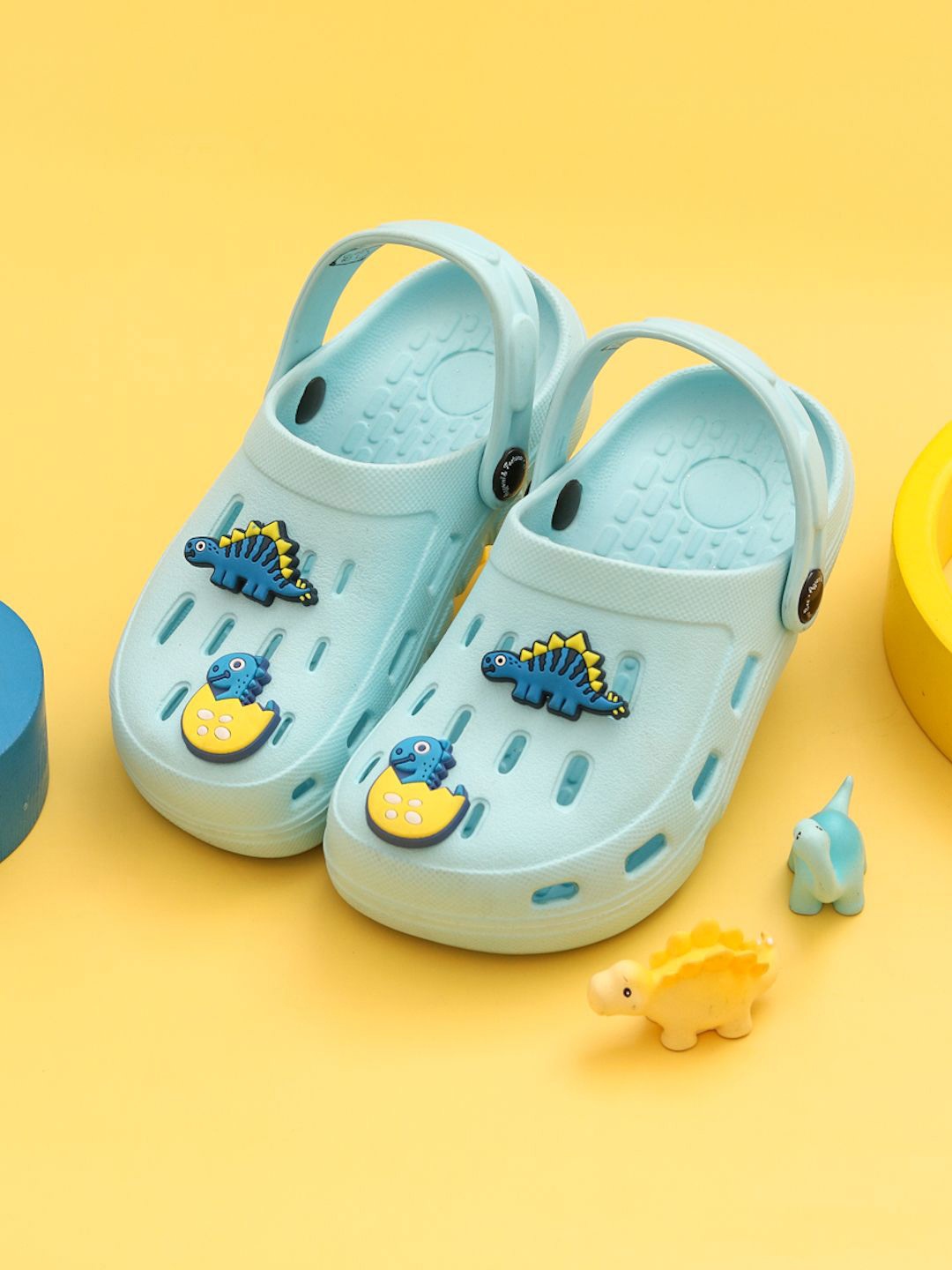 

Yellow Bee Boys Clogs Sandals, Blue