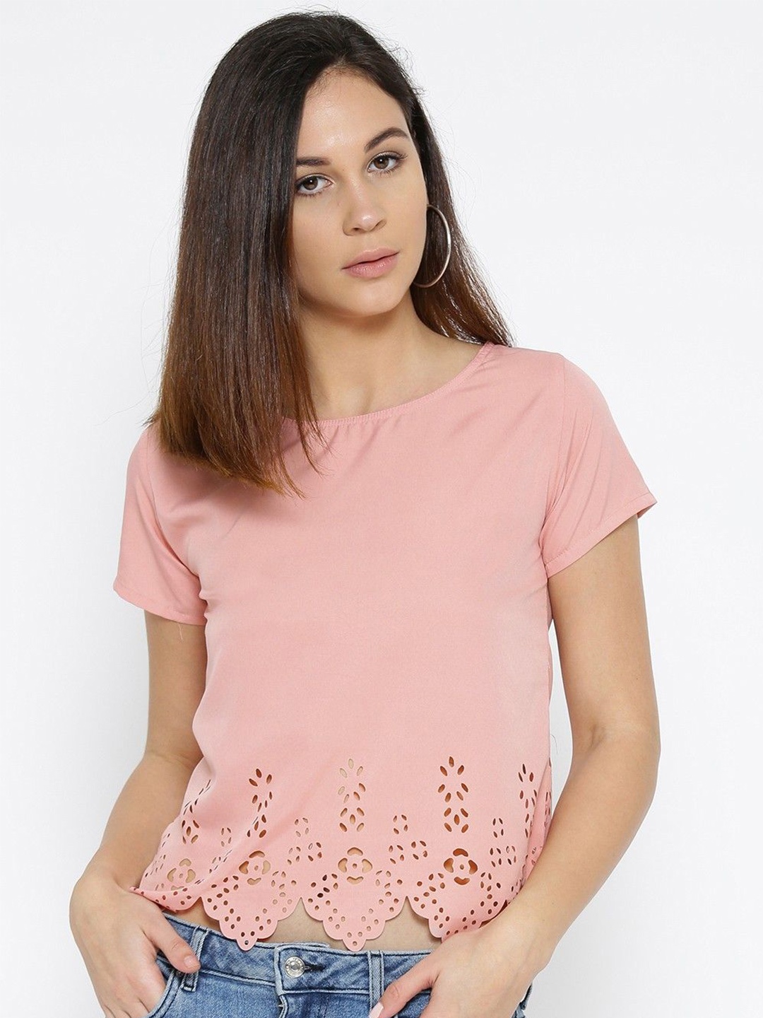 

Moda Rapido Crepe Top, Pink