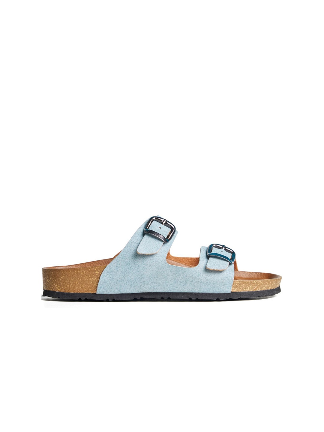

Slash O Women Printed Fashion with Buckles Flats, Blue