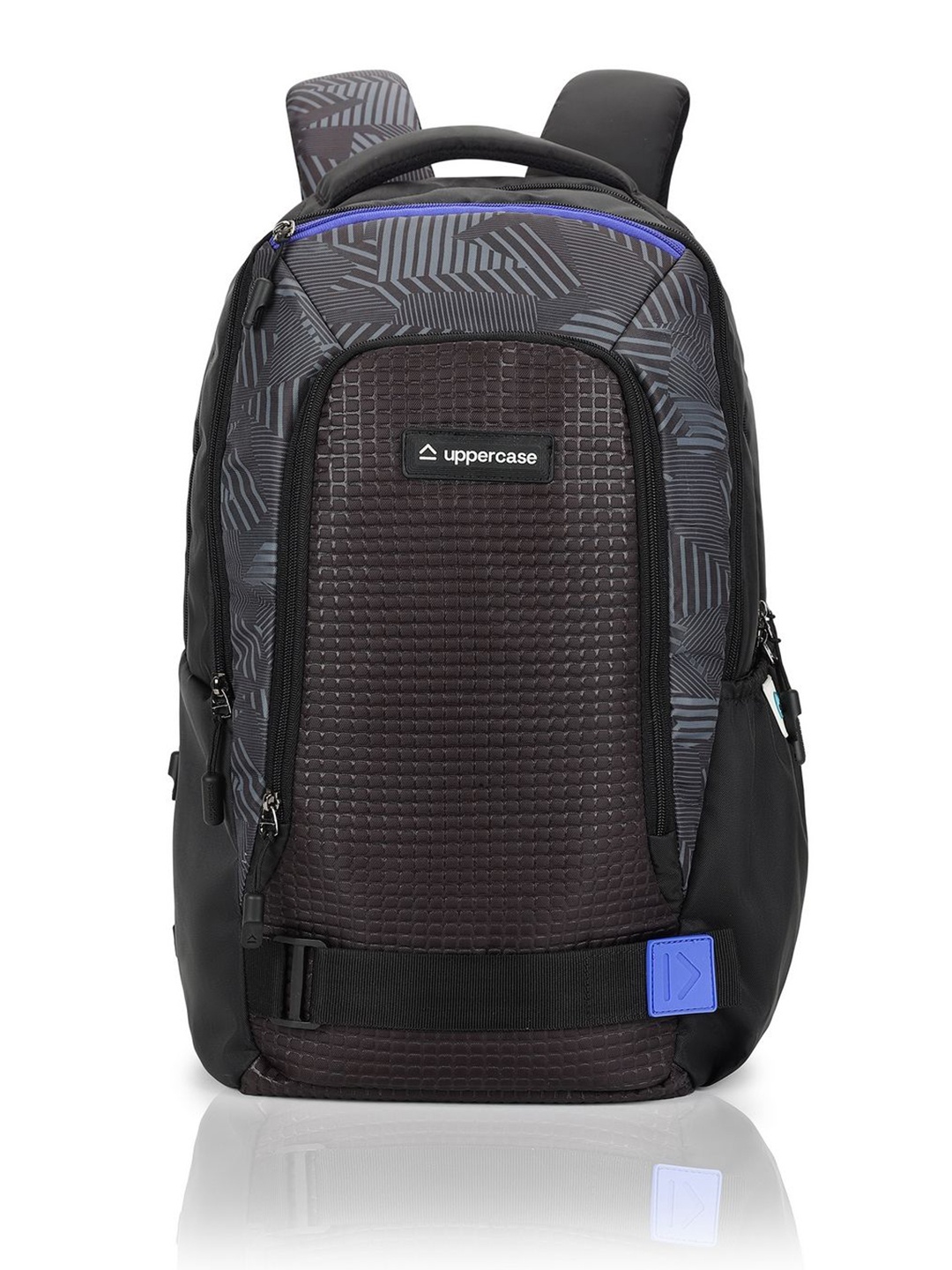 

uppercase Unisex Brand Logo Backpack, Black