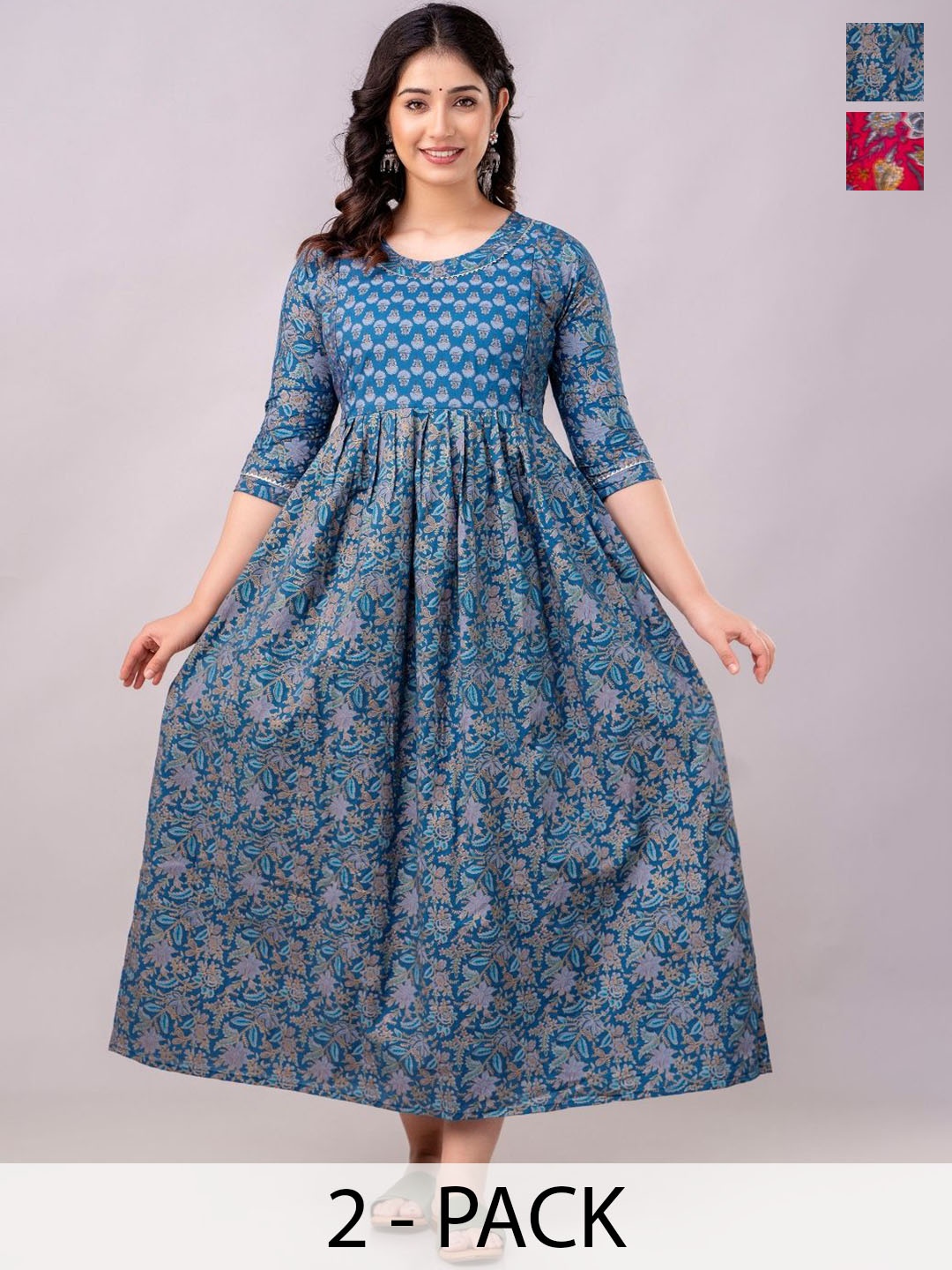 

Moda Rapido Women Floral Printed Anarkali Kurta, Multi