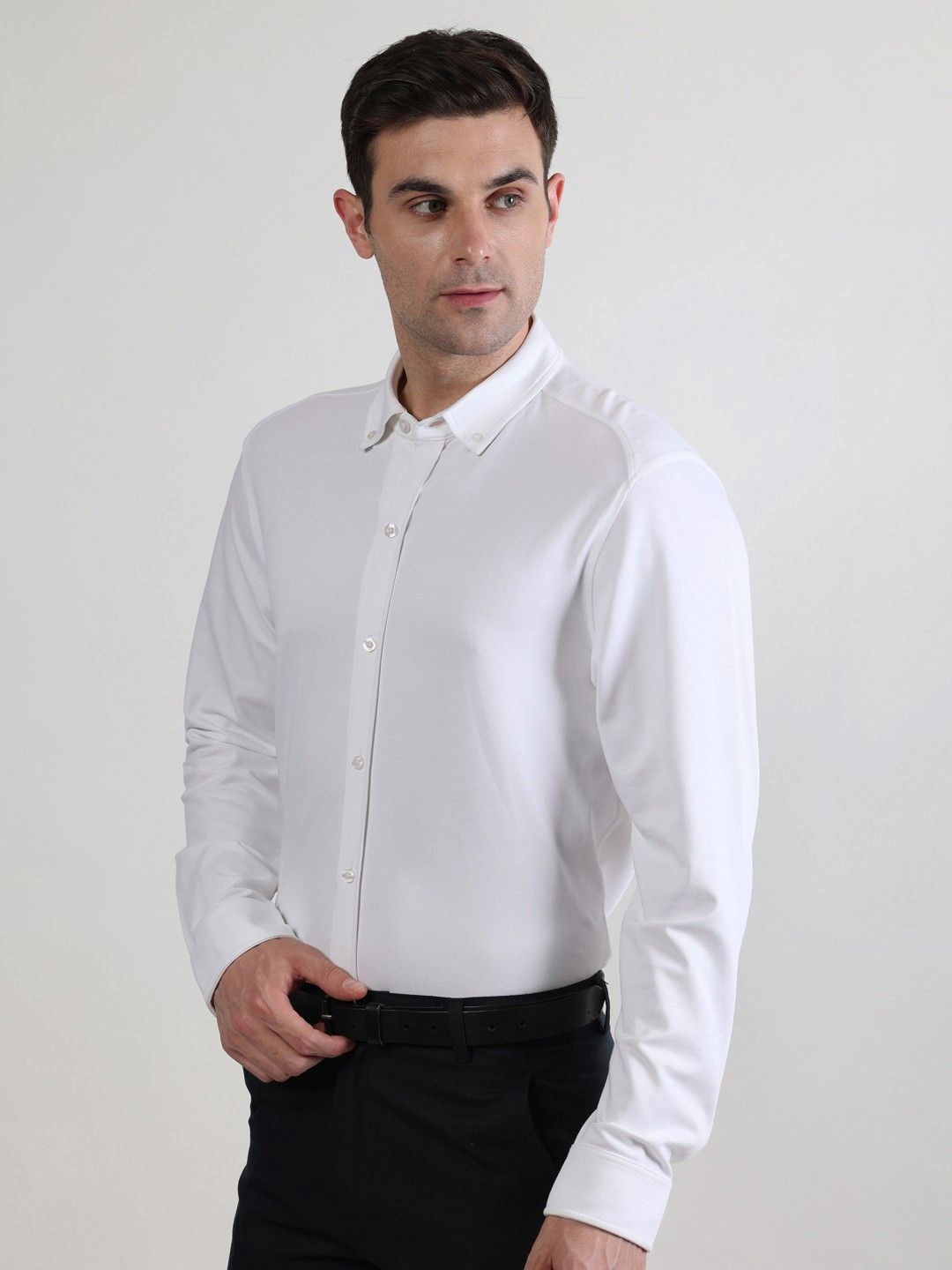 

EAZY Men Opaque Casual Shirt, White