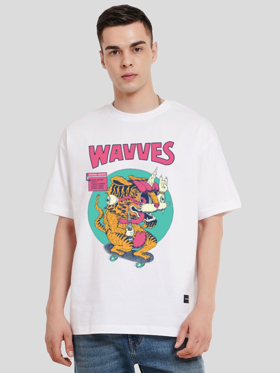 

Underrated Club Men Printed Bio Finish T-shirt, White