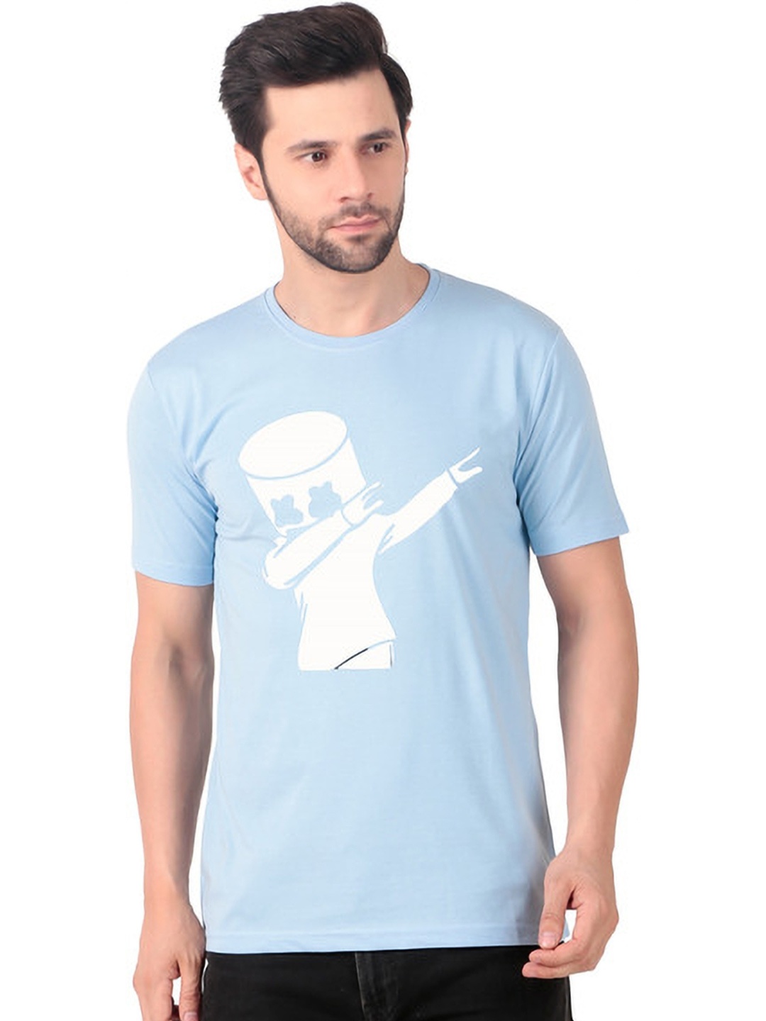 

FABSTIEVE Men New Orleans Pelicans Neymar Printed Pure Cotton T-shirt, Blue