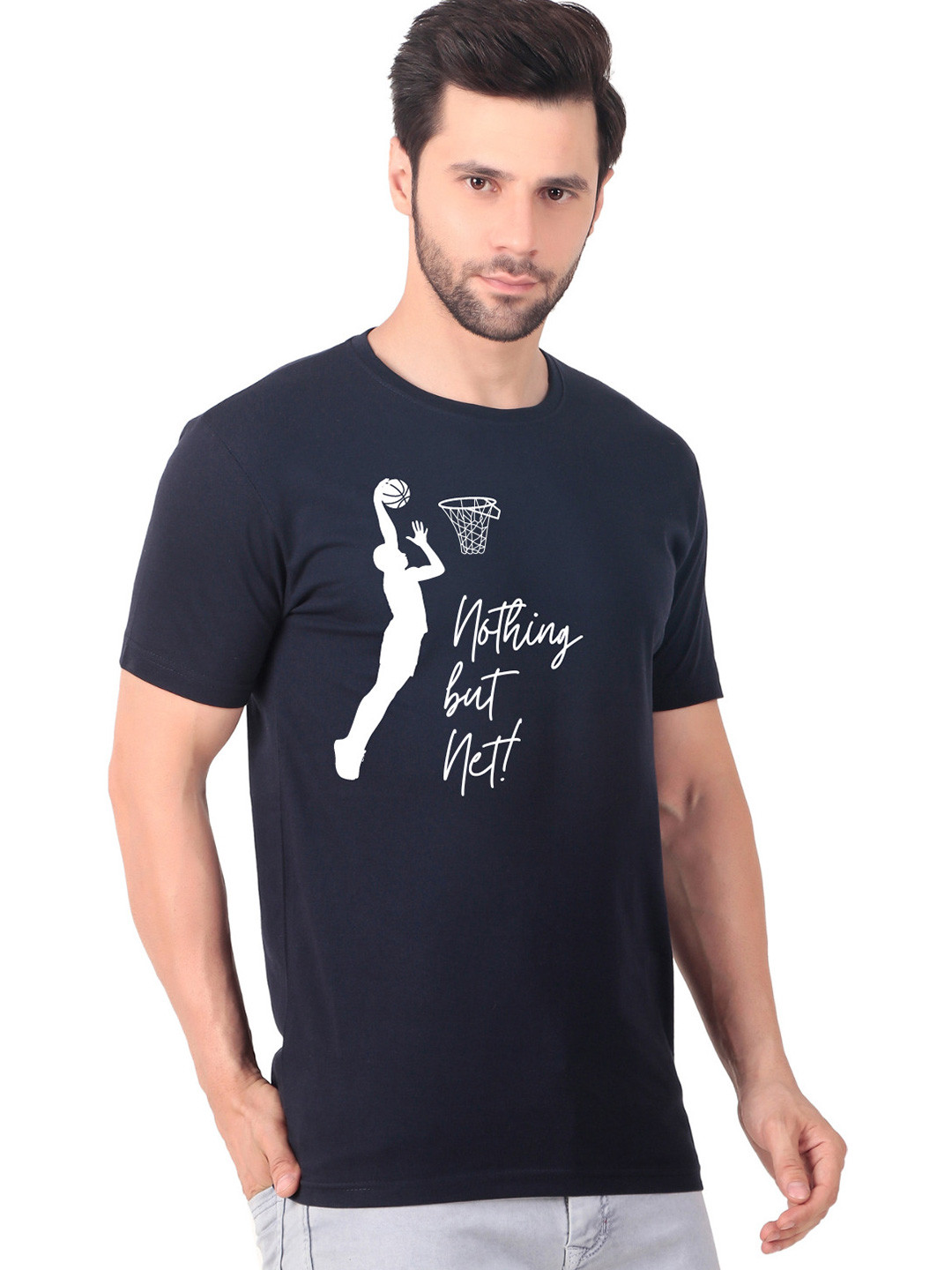

FABSTIEVE Men New Orleans Pelicans Neymar Printed T-shirt, Navy blue