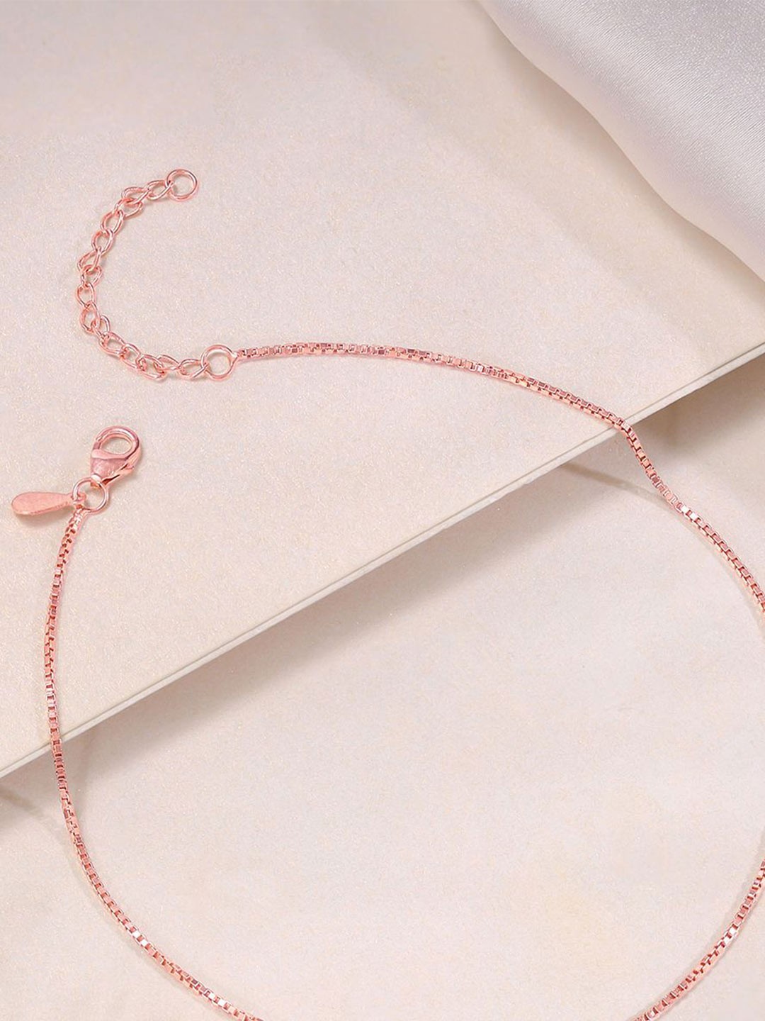 

GIVA Rose Gold-Plated Anklet