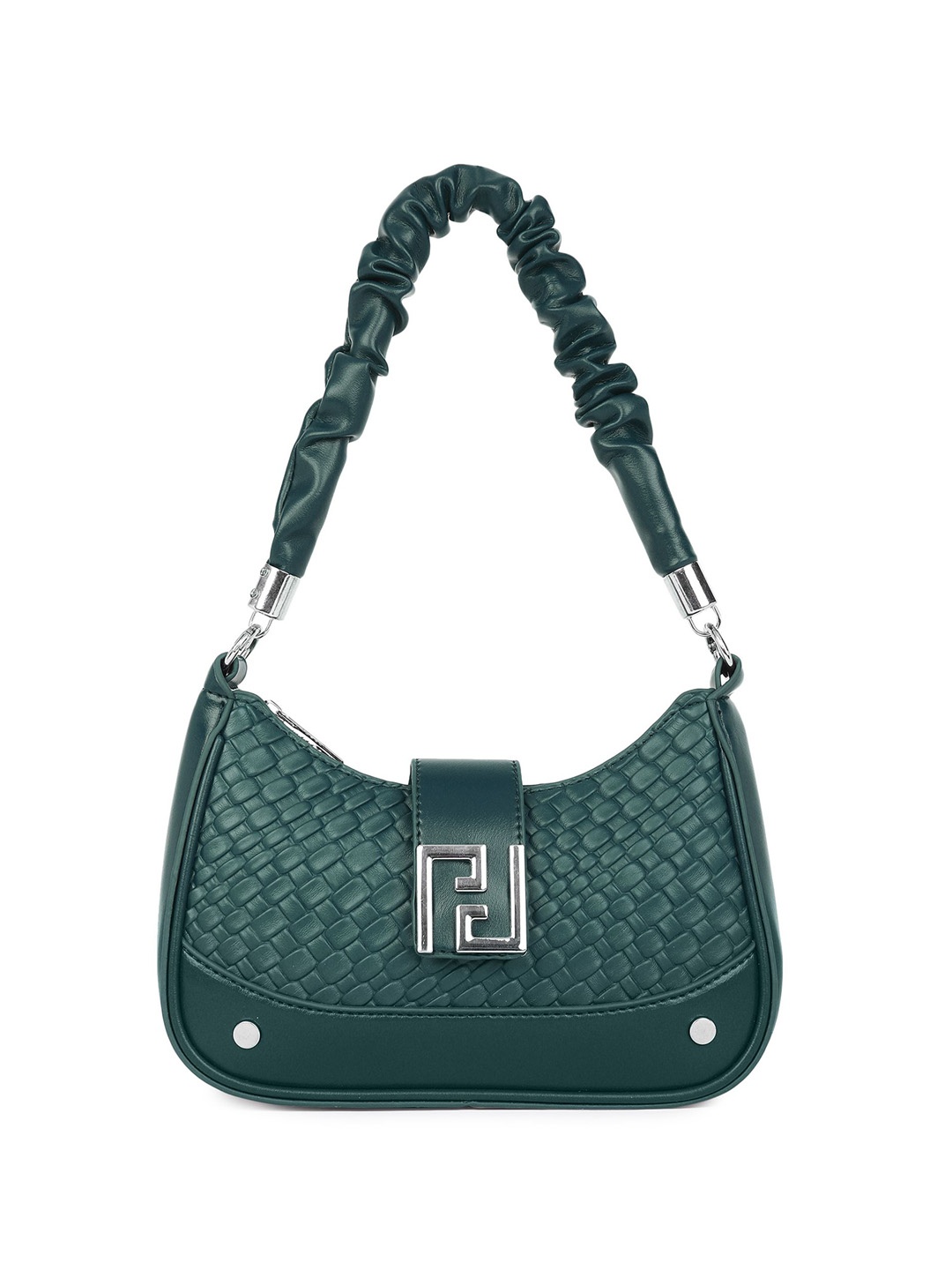 

Pramadda Pure Luxury PU Half Moon Sling Bag, Green