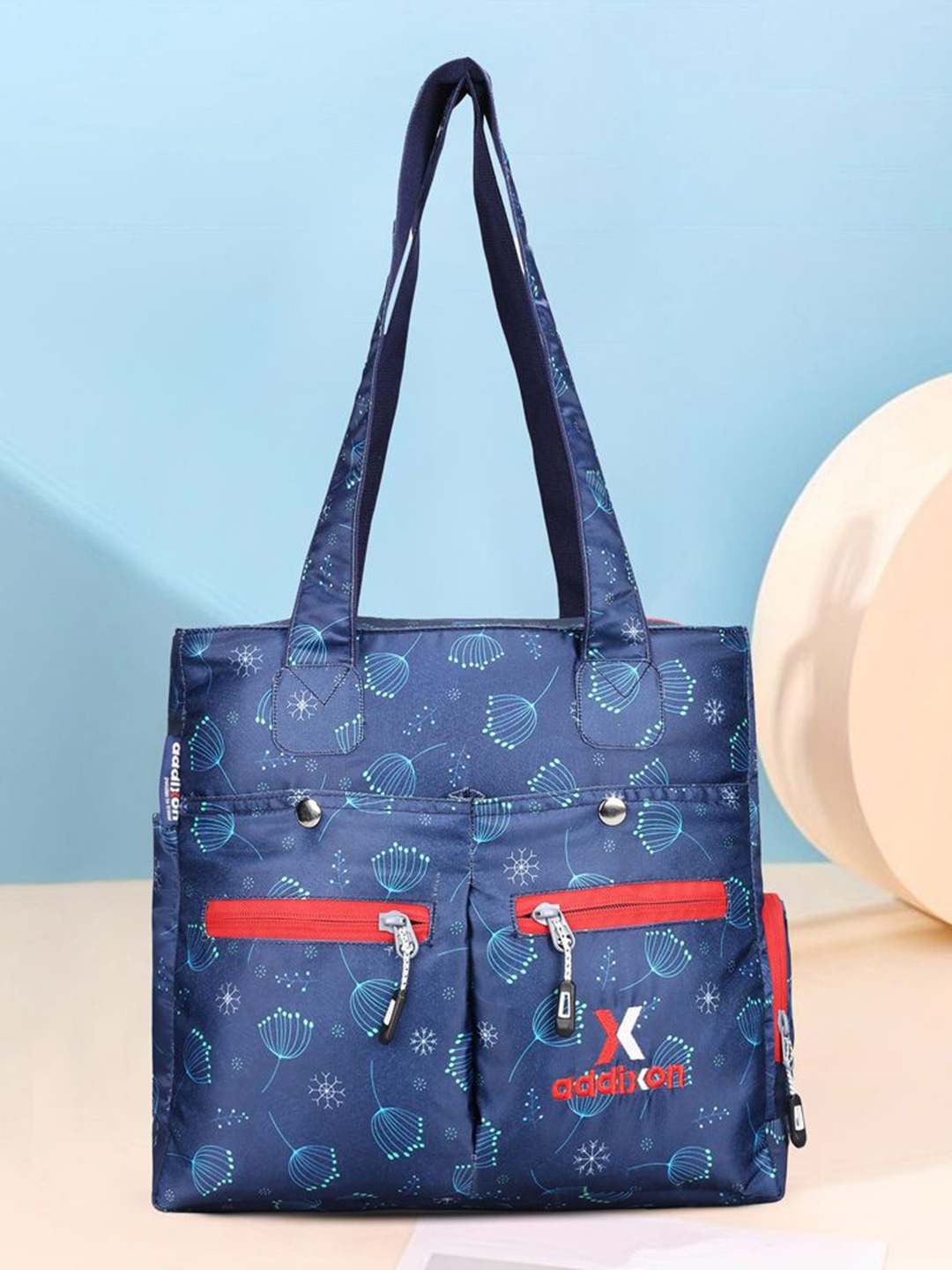 

Addixon Printed Shopper Shoulder Bag, Teal