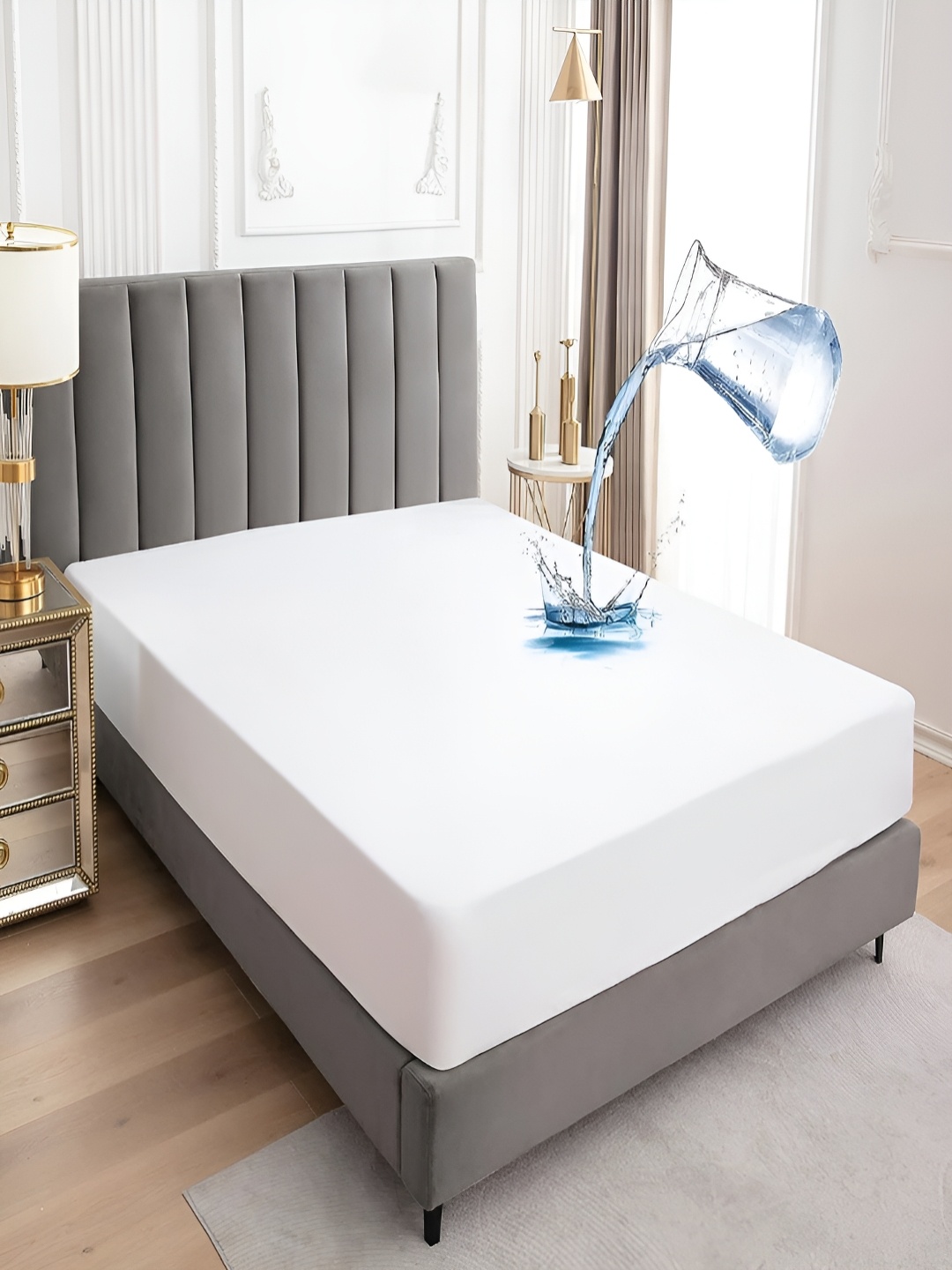 

RRC White Terry Water Resistant Mattress Protector