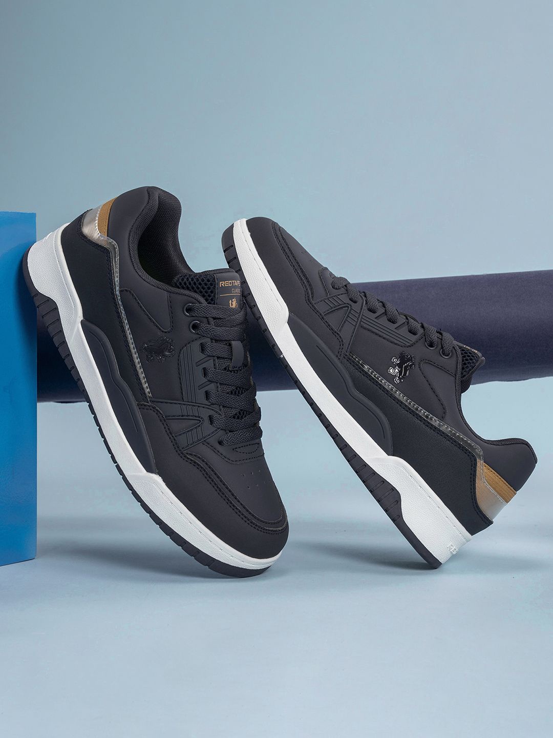 

Red Tape Men PU Sneakers, Navy blue