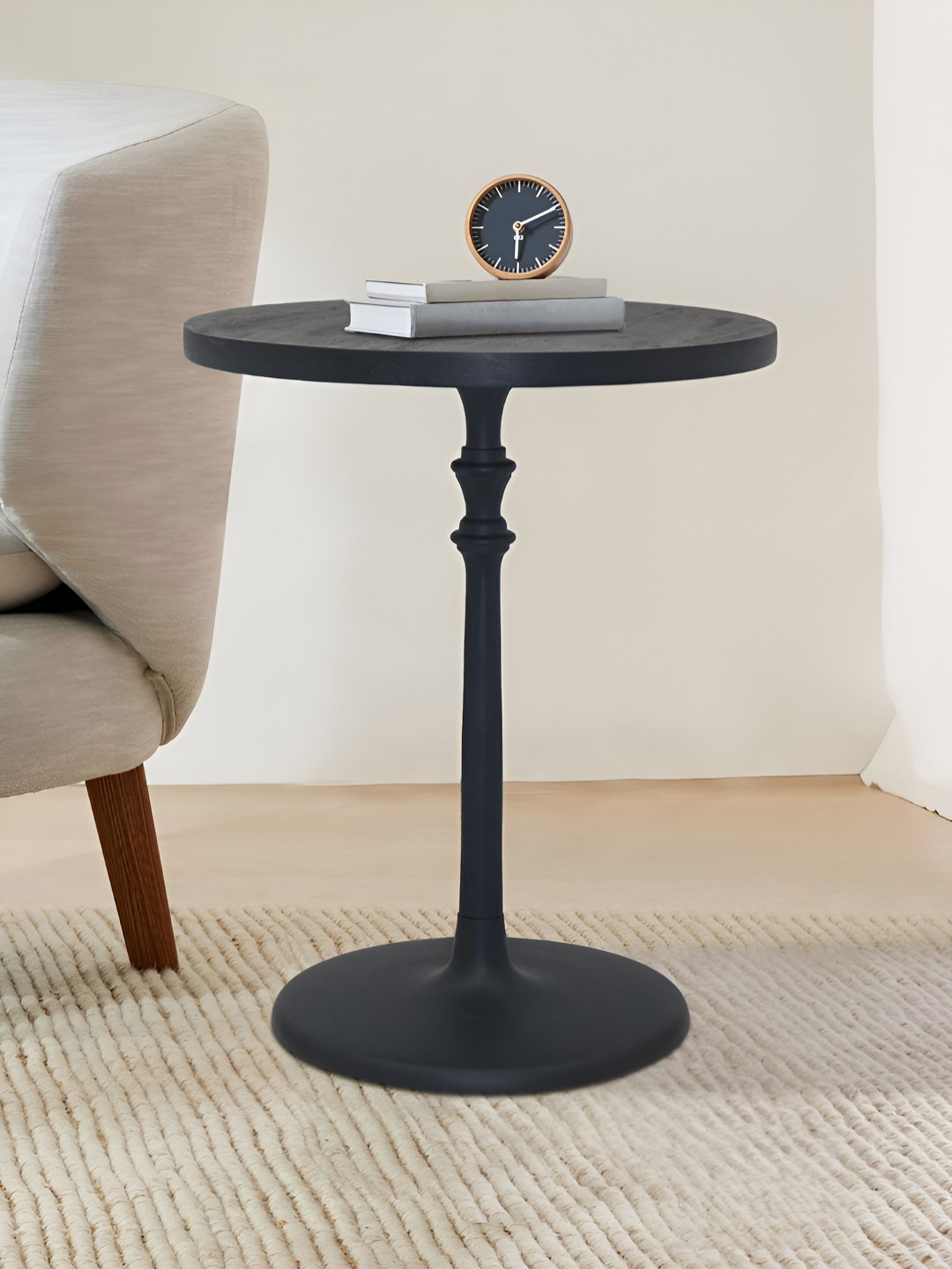 

Metalsmith Black Round Shaped Coffee Table