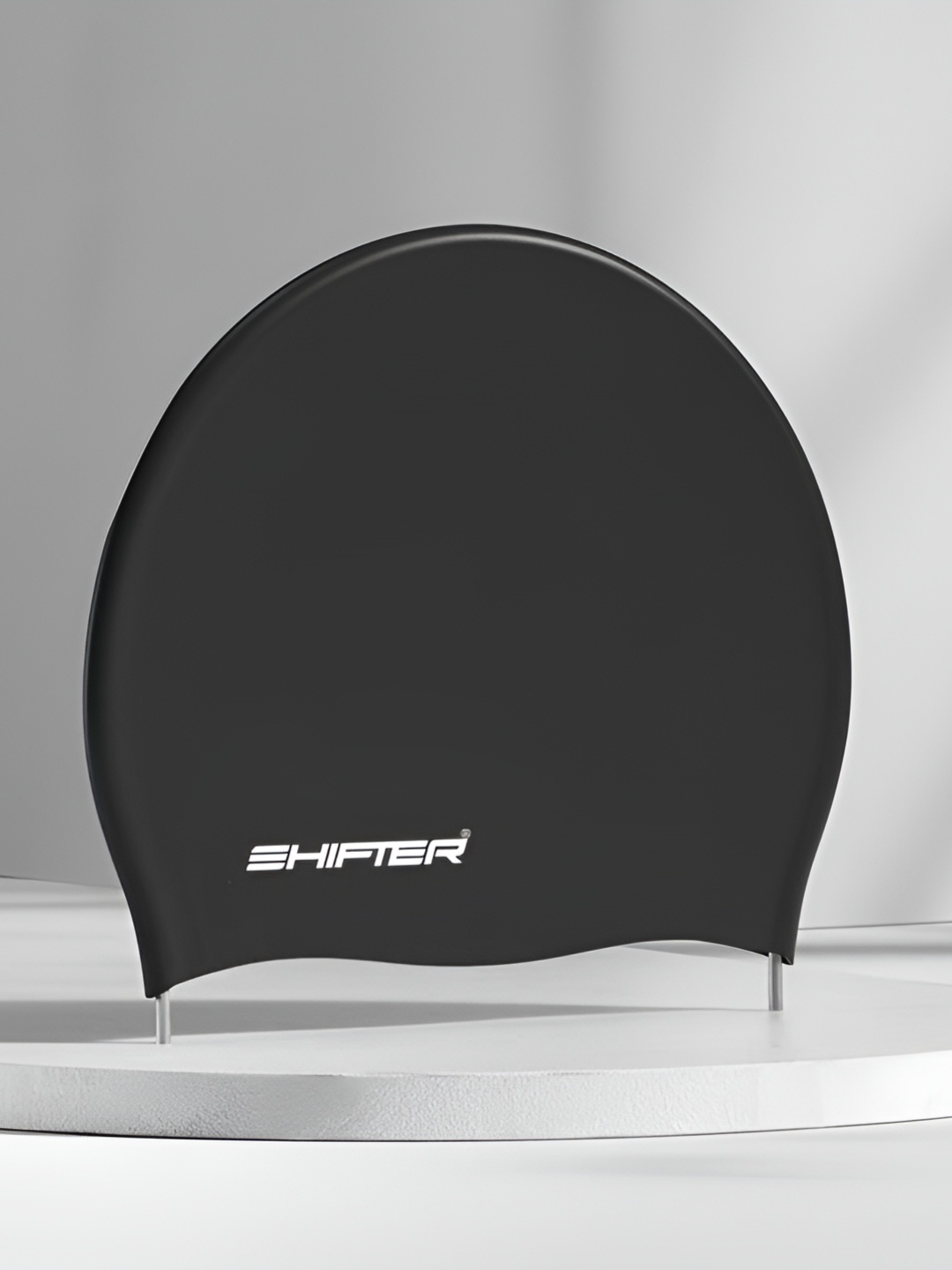 

SHIFTER Stretchable Silicone Swimming Cap, Black