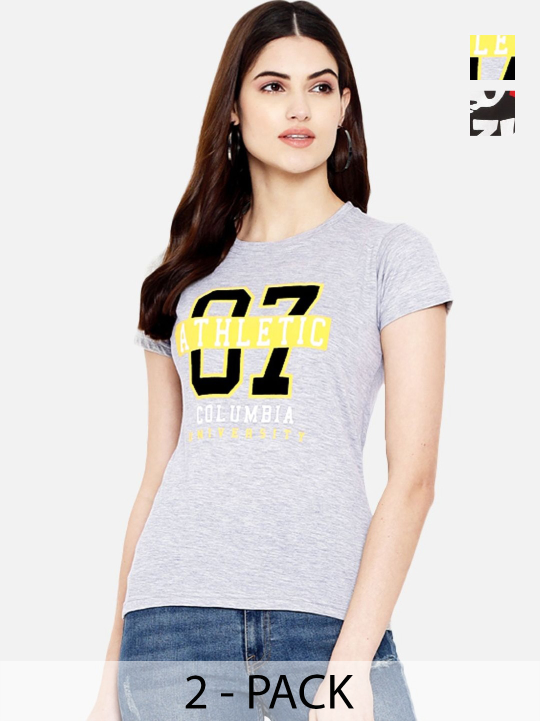 

Dreambe Women Typography Printed T-shirt, Multi